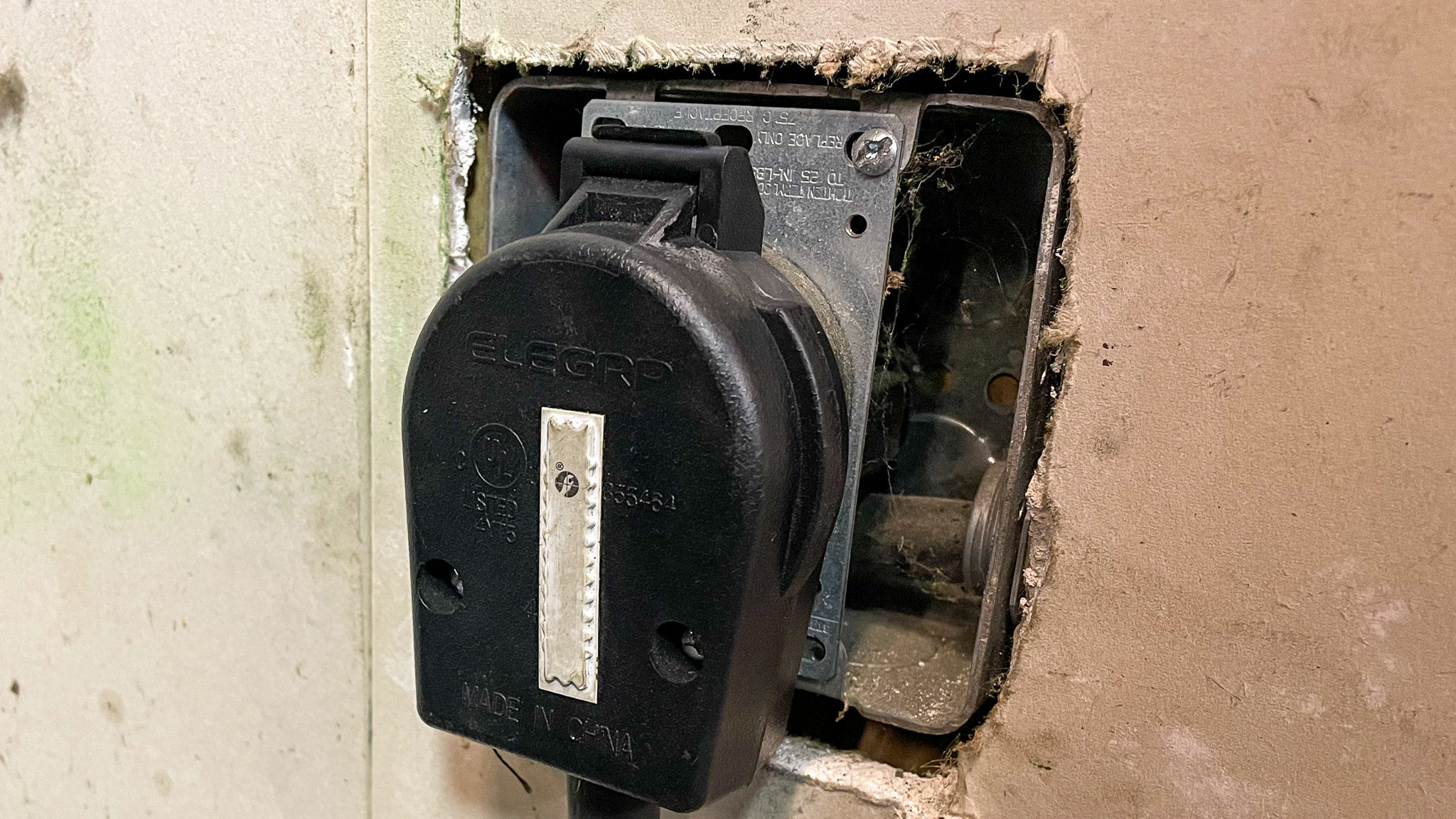 240V EVSE plugged in