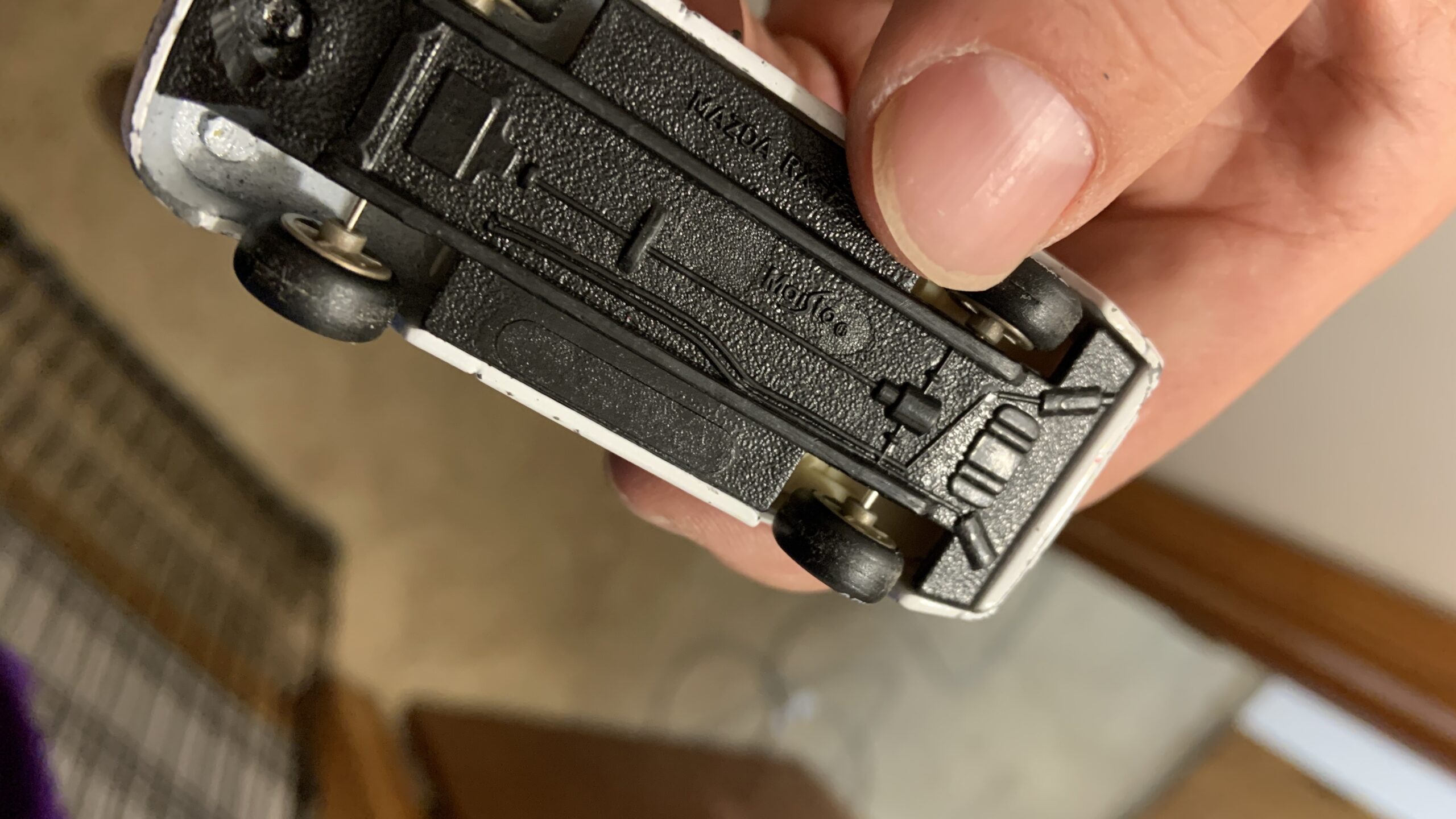 1:64 car with custom axles.