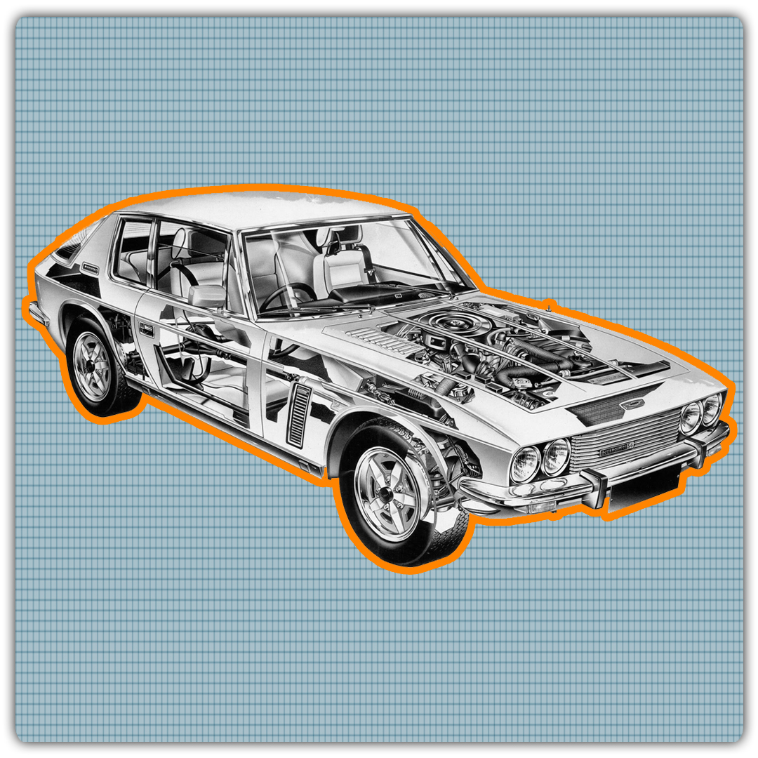 Jensen Interceptor blueprint