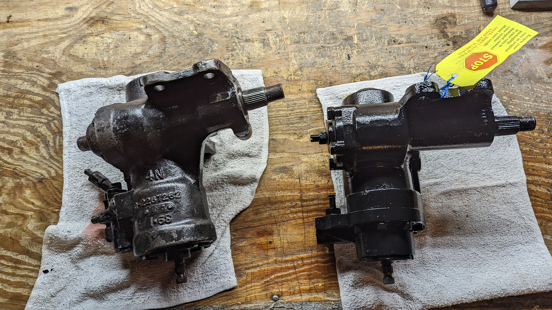 Lares Firm Feel steering box and stock Mopar box