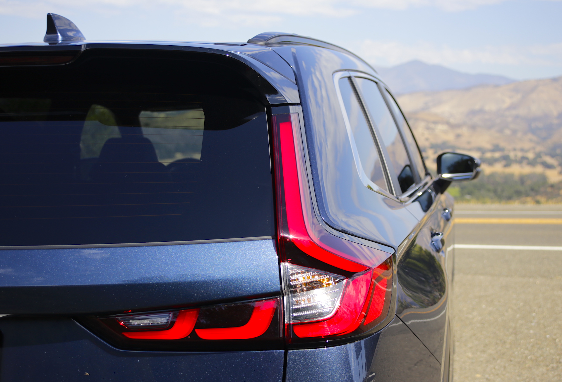 2023 Honda CRV Hybrid Sport Touring Review taillight