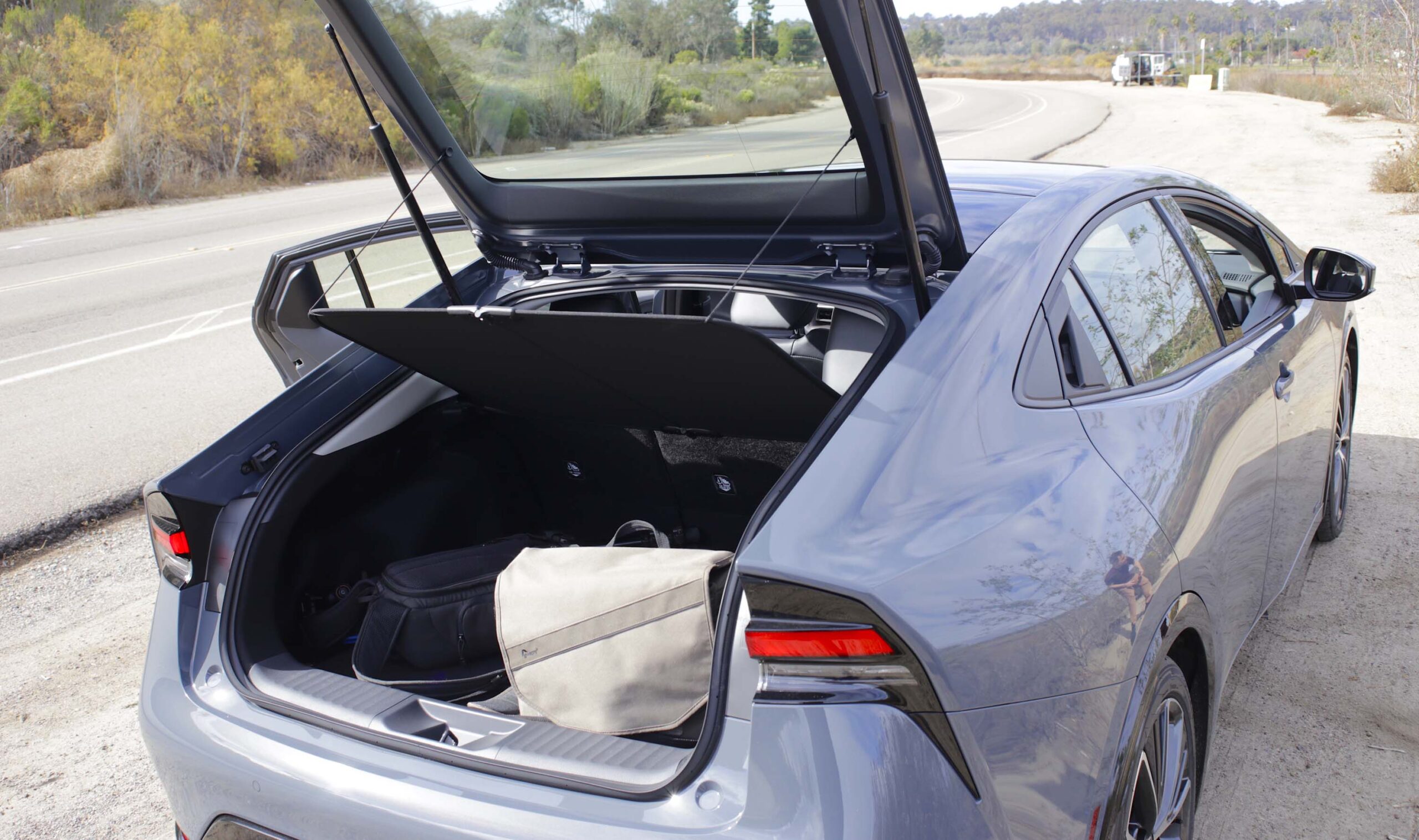 2023 toyota prius first drive rear hatch