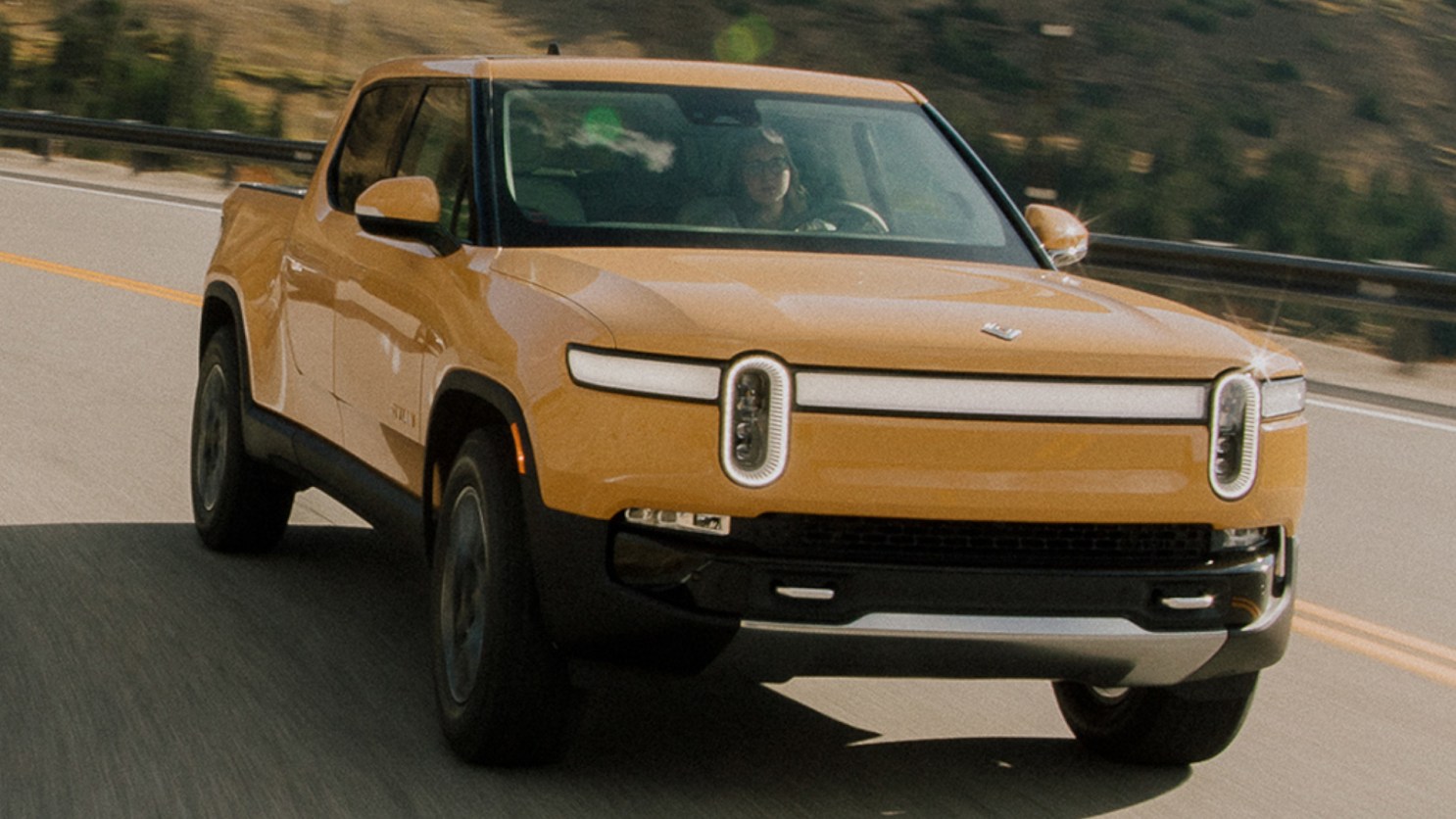 Watch a 7,000-LB Rivian R1T Destroy a Guardrail in Eyebrow-Raising Test