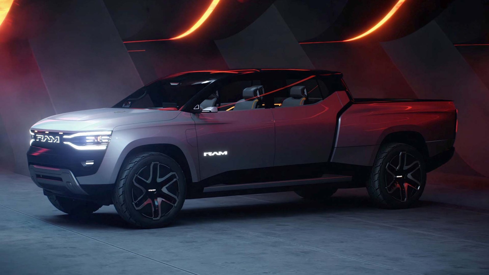 Ram 1500 Revolution Electric Pickup Concept Debuts With a Midgate and ...