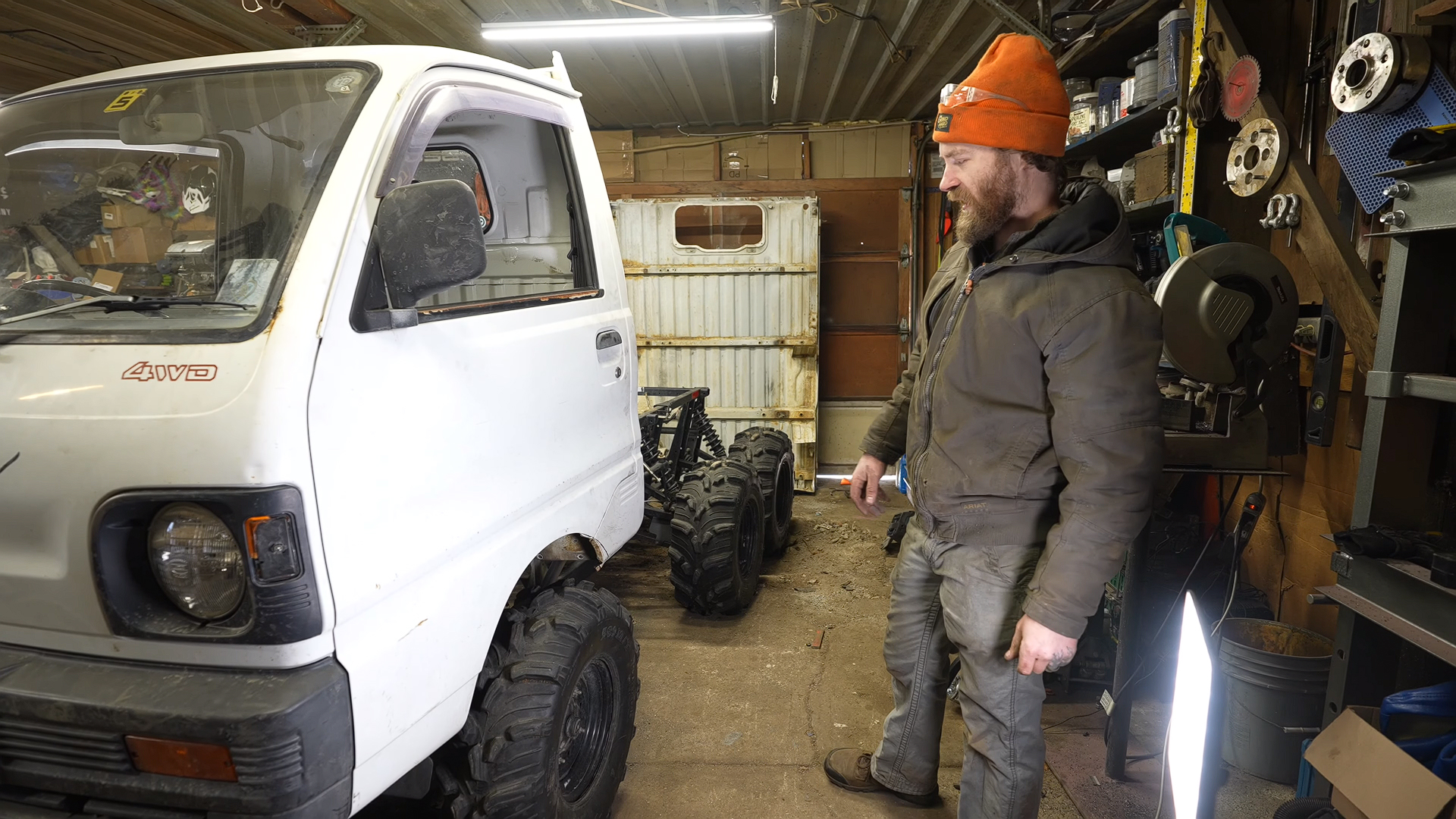 This 6x6 Kei Truck Is Actually a Polaris SxS With a Mitsubishi