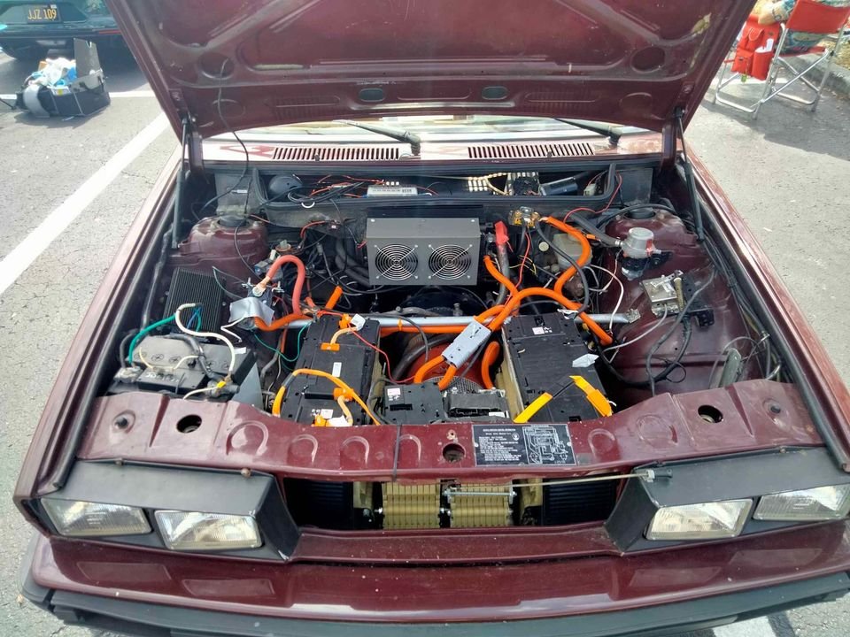 1984 Maserati Biturbo EV conversion, under the hood