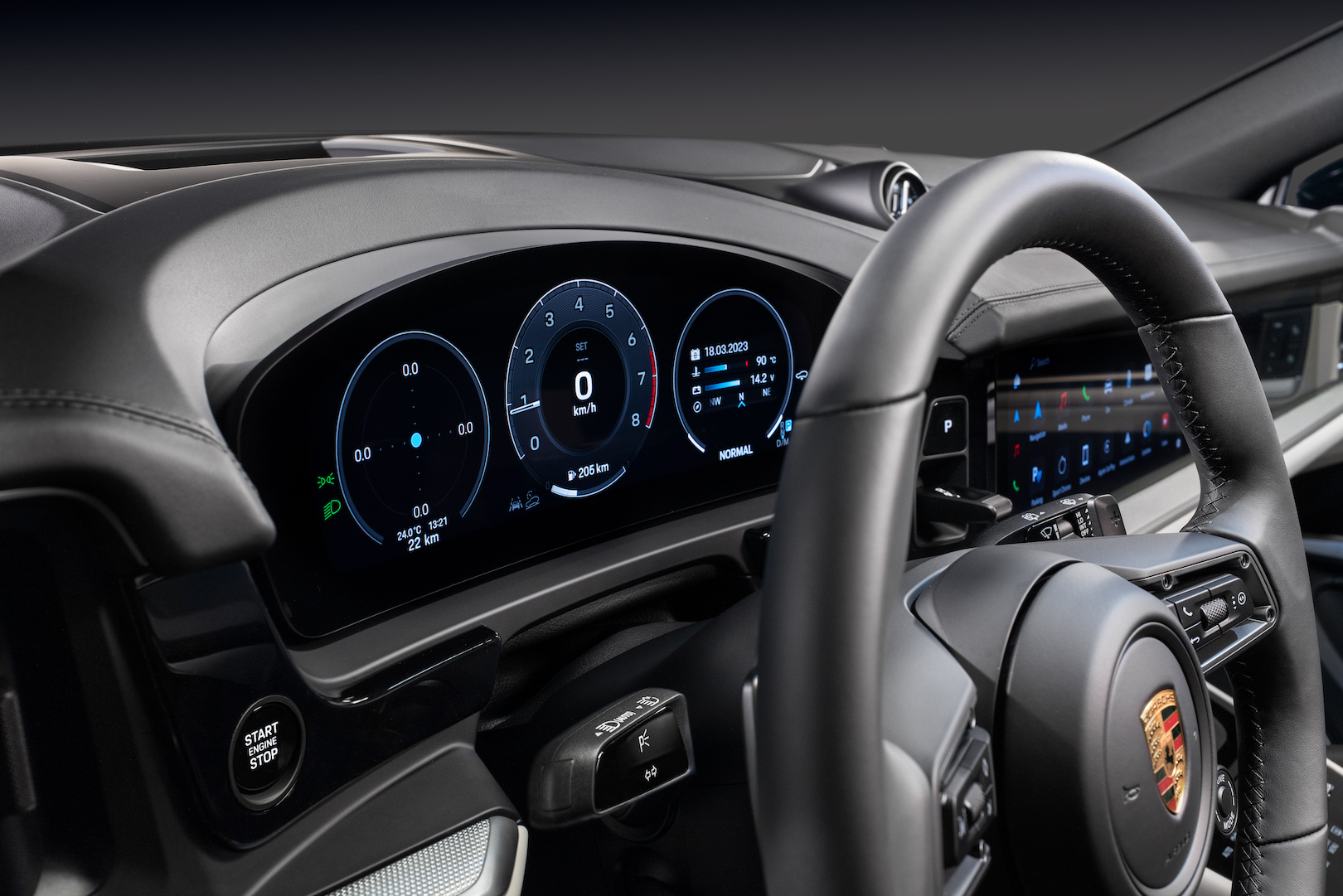 Next-generation Porsche Cayenne instrument cluster