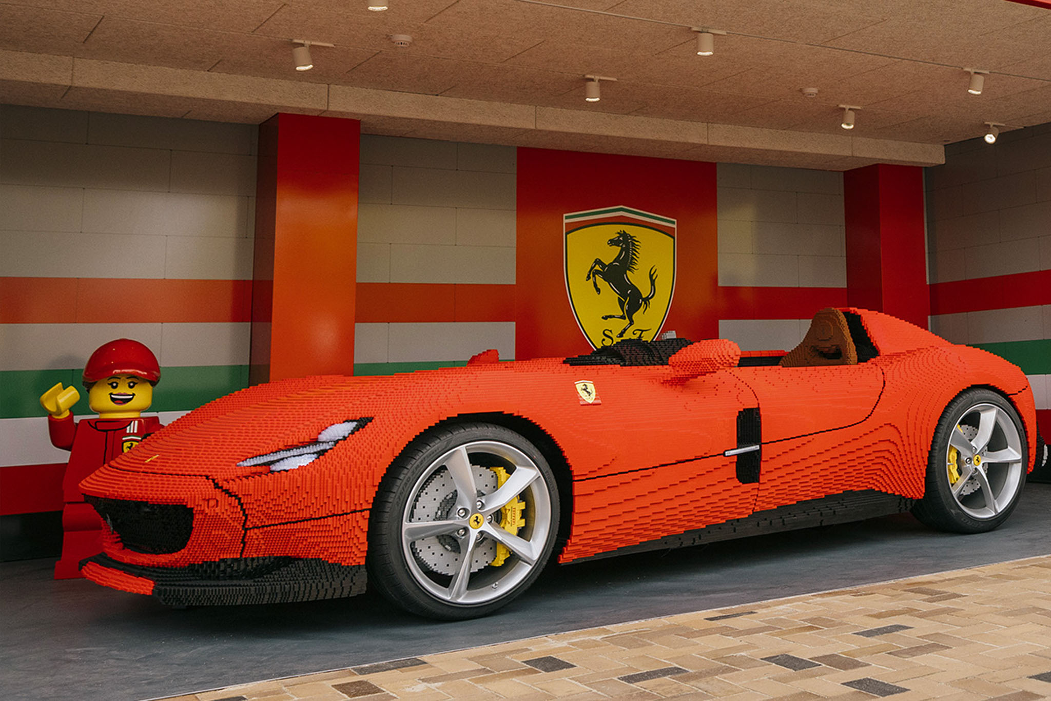 This Full-Size Lego Ferrari Monza SP1 Has More Than 383,000 Bricks