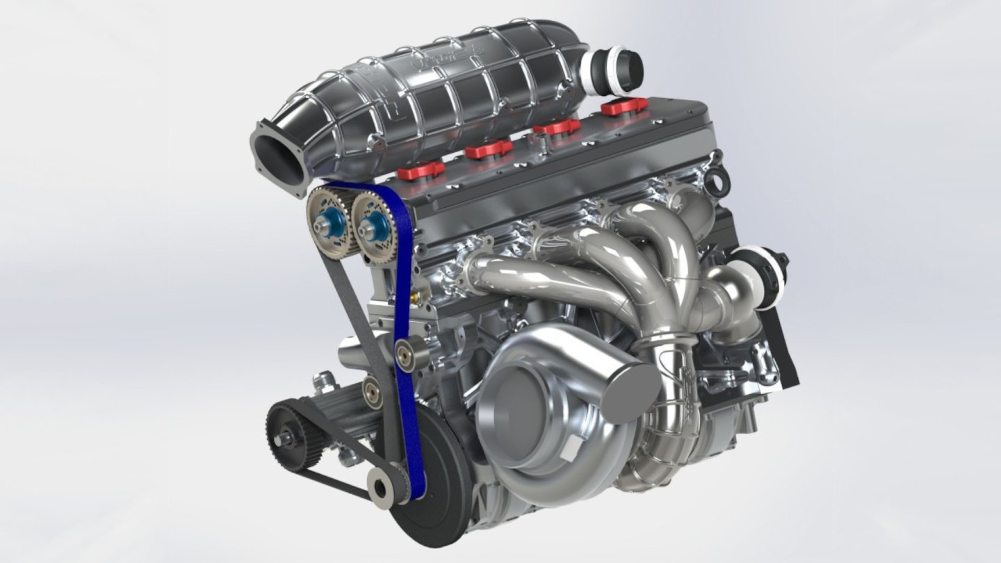 4rb Engine 4.0L Four-Cylinder Racing Engine Makes 2,000+ HP