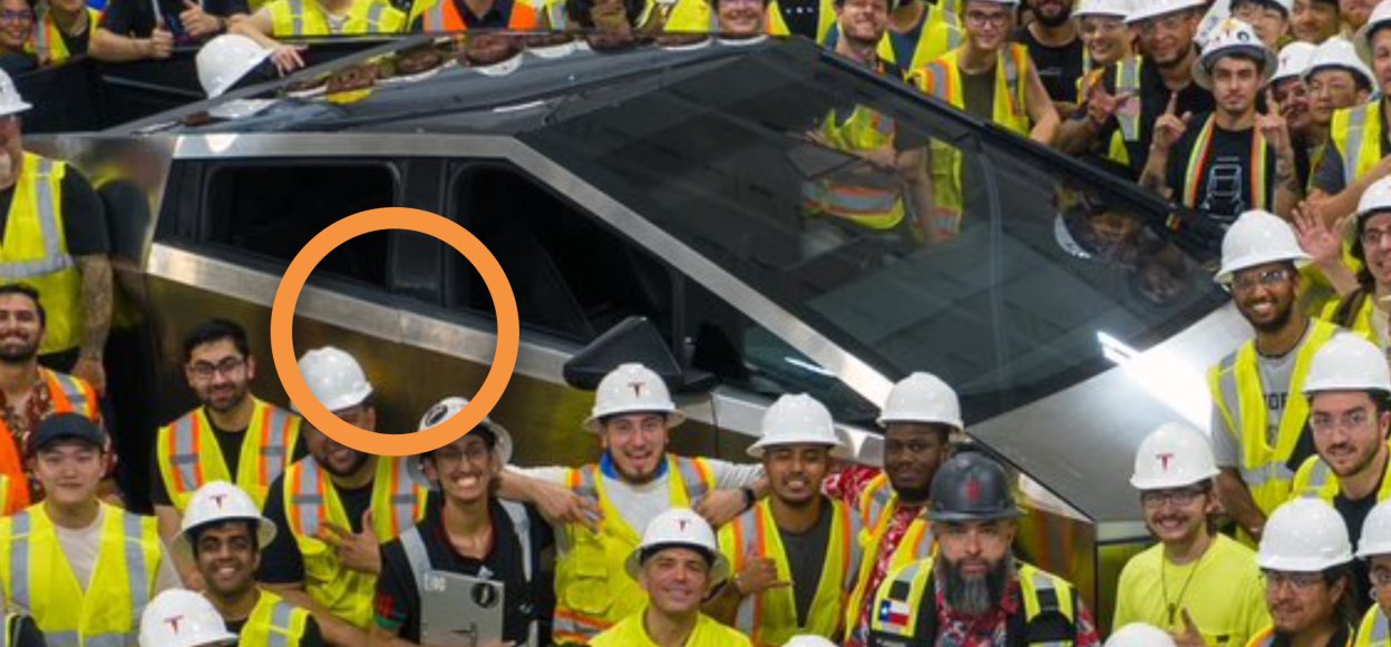 First Tesla Cybertruck to Roll Off the Line Looks Like It Has a ...