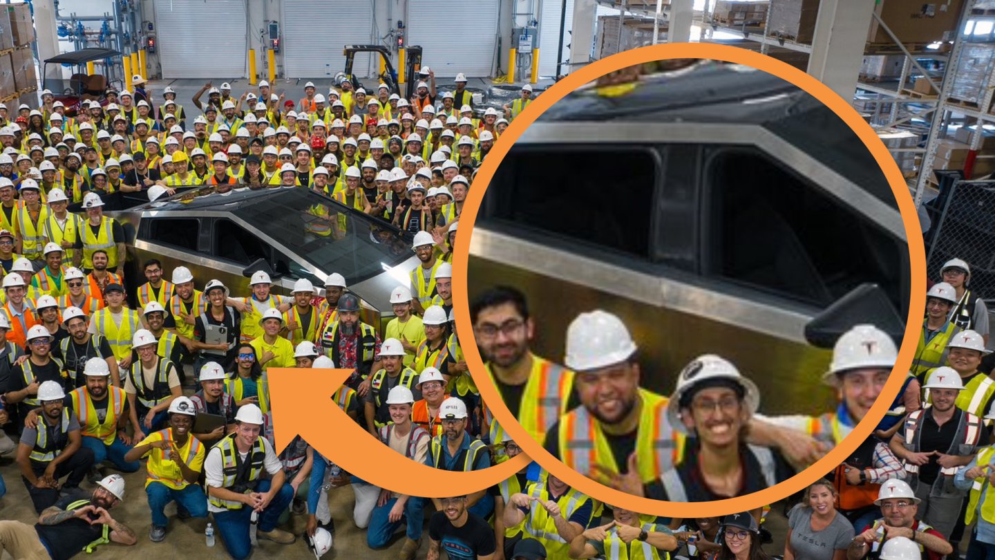 First Tesla Cybertruck to Roll Off the Line Looks Like It Has a ...