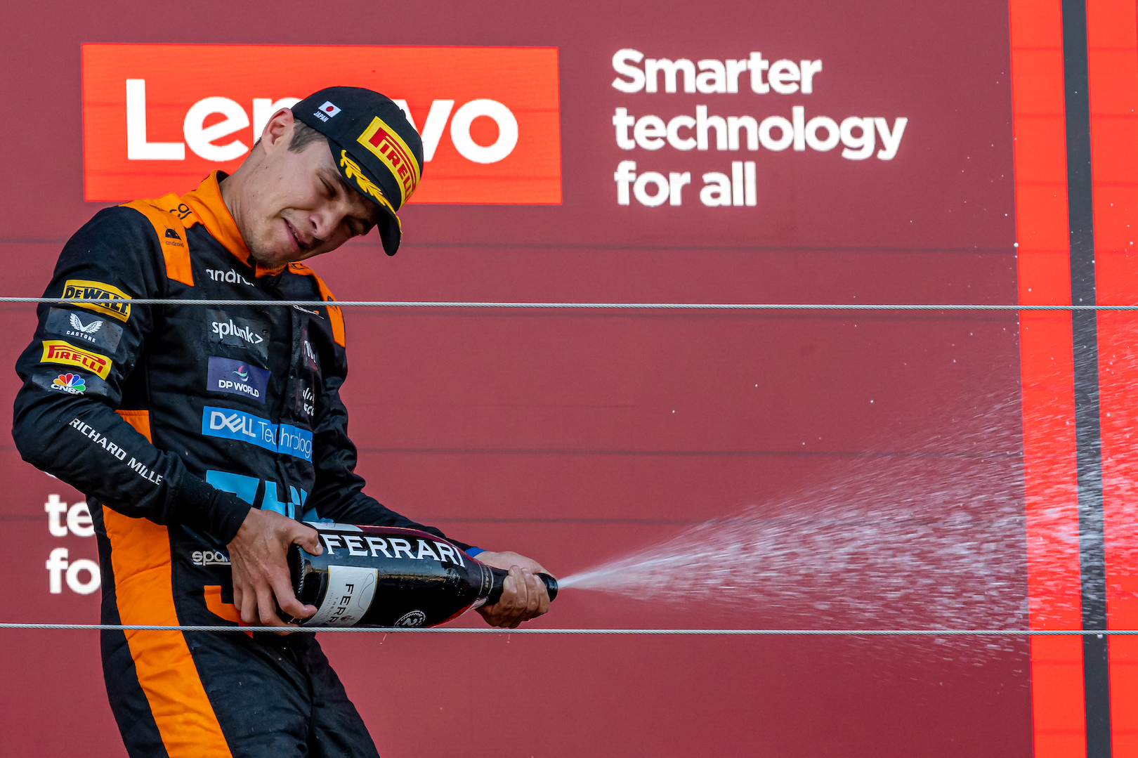 SUZUKA INTERNATIONAL RACING COURSE, JAPAN - SEPTEMBER 24: Lando Norris, McLaren F1 MCL60 during the Japanese Grand Prix at Suzuka International Racing Course on Sunday September 24, 2023 in Suzuka, Japan. (Photo by Michael Potts/BSR Agency/Getty Images)