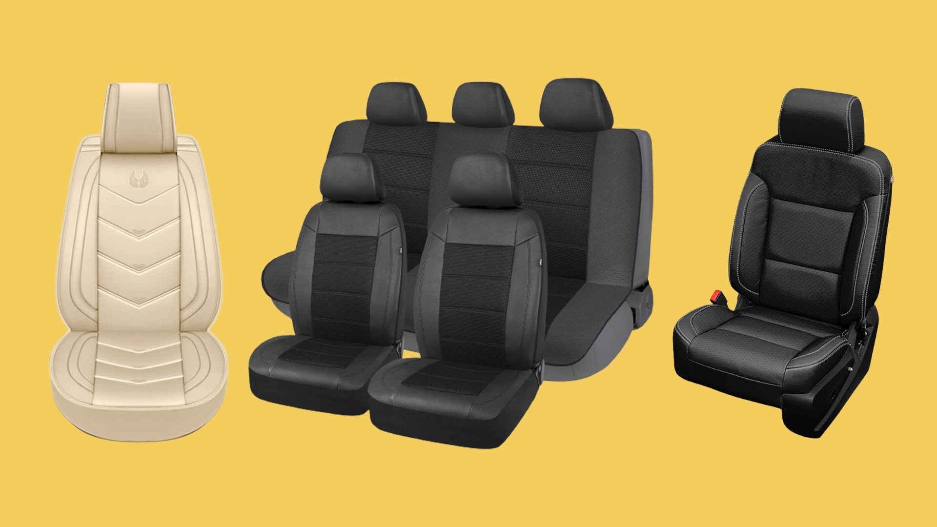 Topcar-athens Front Seat Covers For Smart Car – Black Leatherette With Black Net (2pcs)