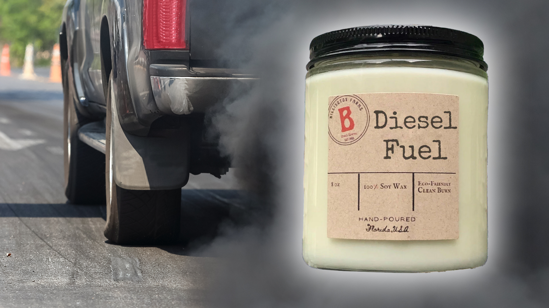 RichBurning Scented Candles Smell Like Gasoline, Diesel, Leaded Fuel