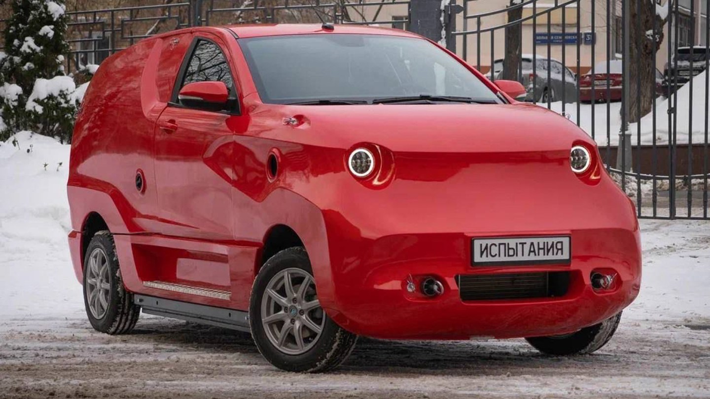Russain Car Rack Russia Has a New EV Prototype and Yes, It Really Looks Like This