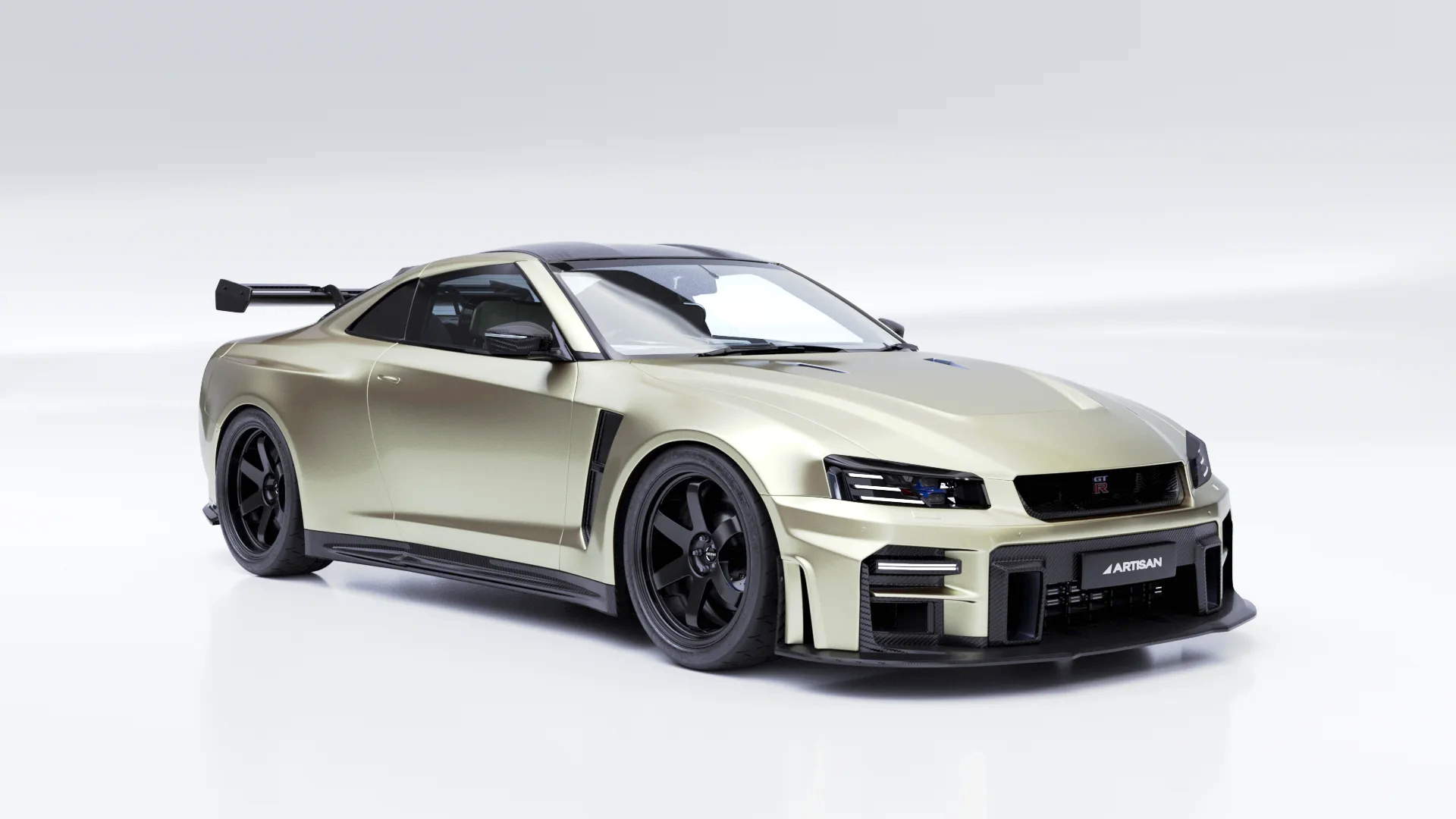 This R34 Nissan Skyline GT-R Throwback Is Built on an R35
