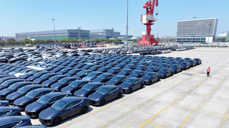 Fleet of Teslas