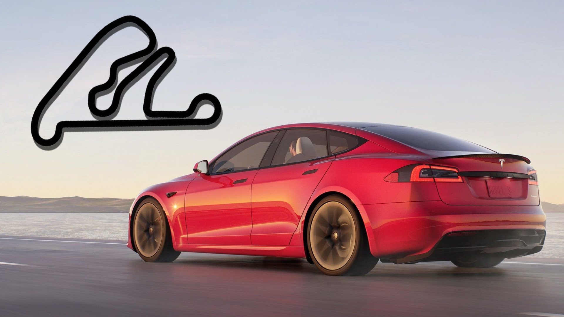 Tesla Model S Plaid with track layout