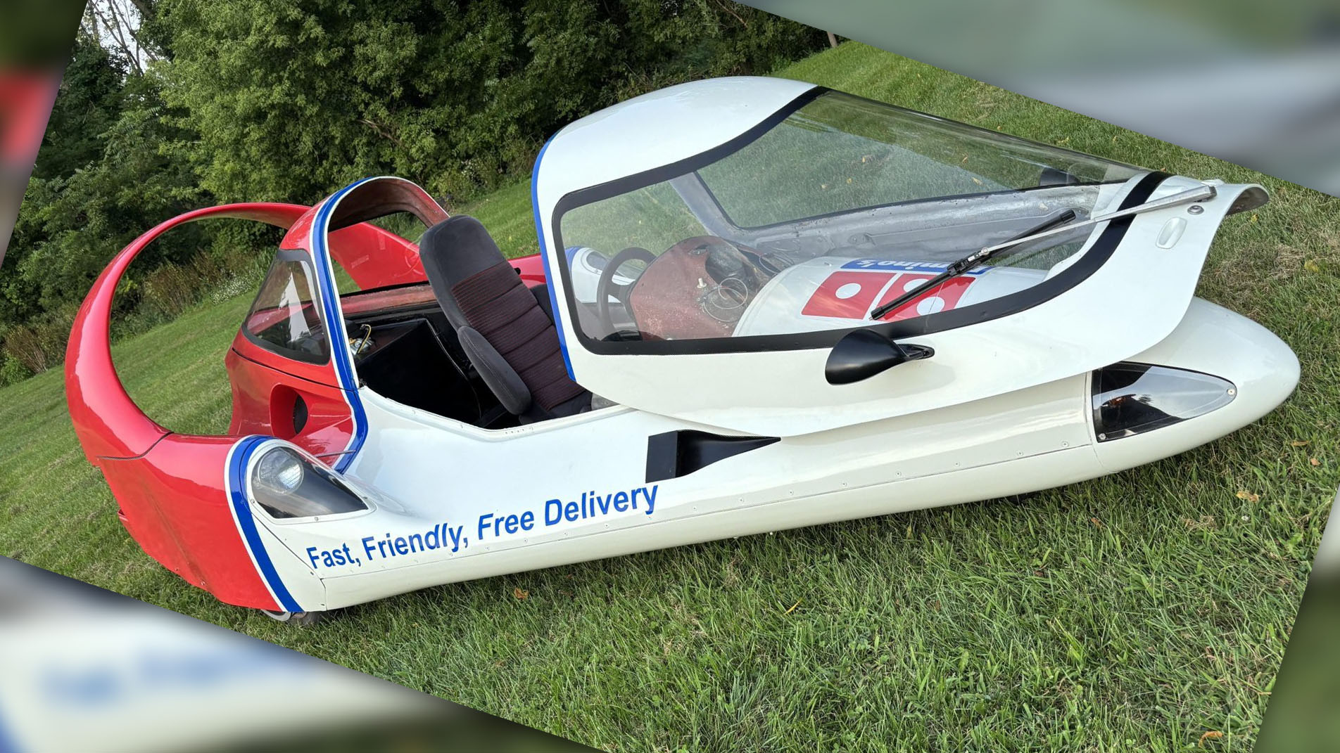 The Three-Wheeled Domino's Pizza Delivery Car That Time Forgot Is