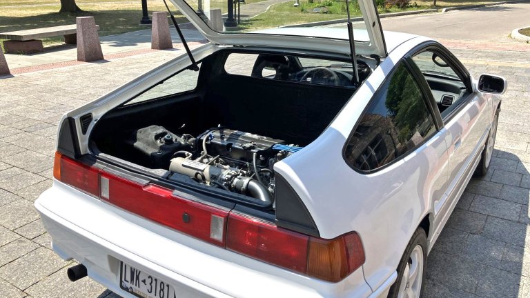 Rear-engine Honda CR-X on BaT.