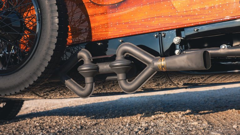Hispano-Suiza exhaust pipe at Pebble Beach