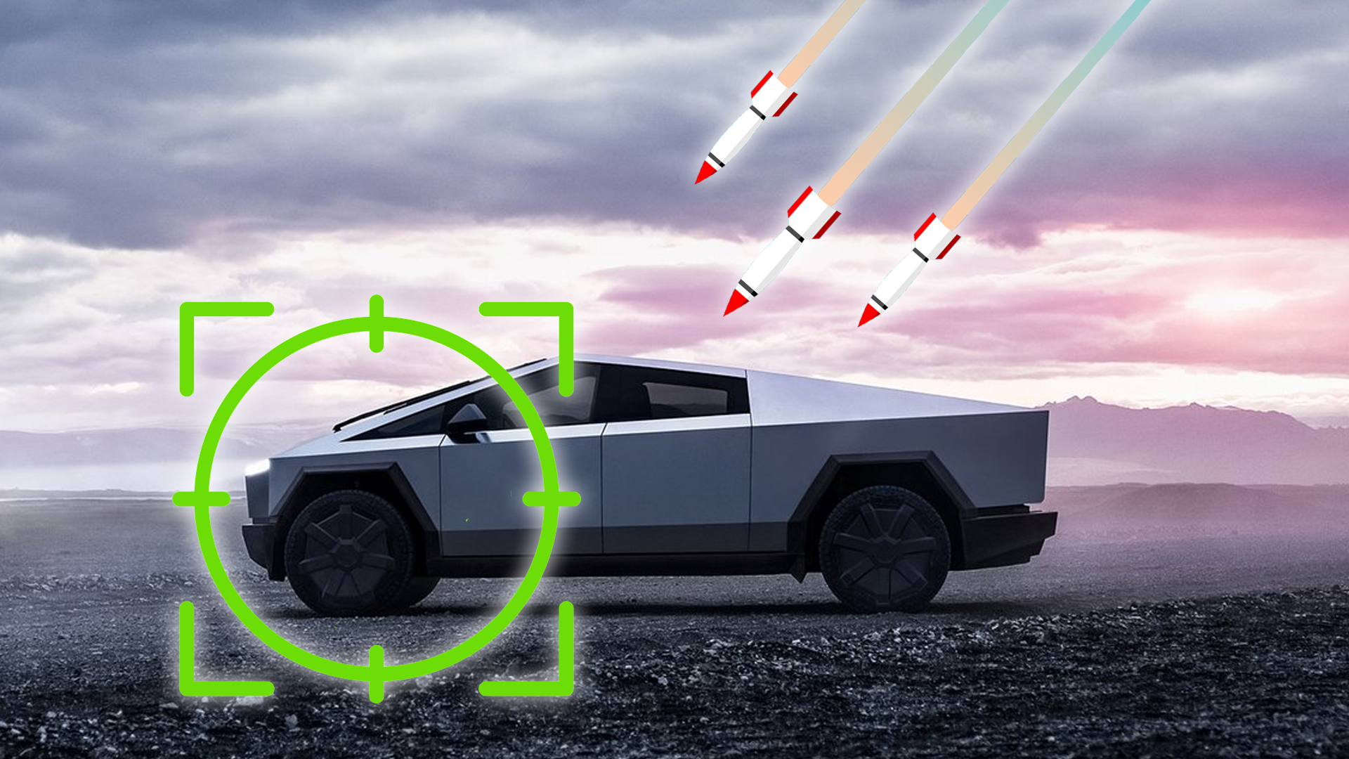 Tesla Cybertruck used for target practice