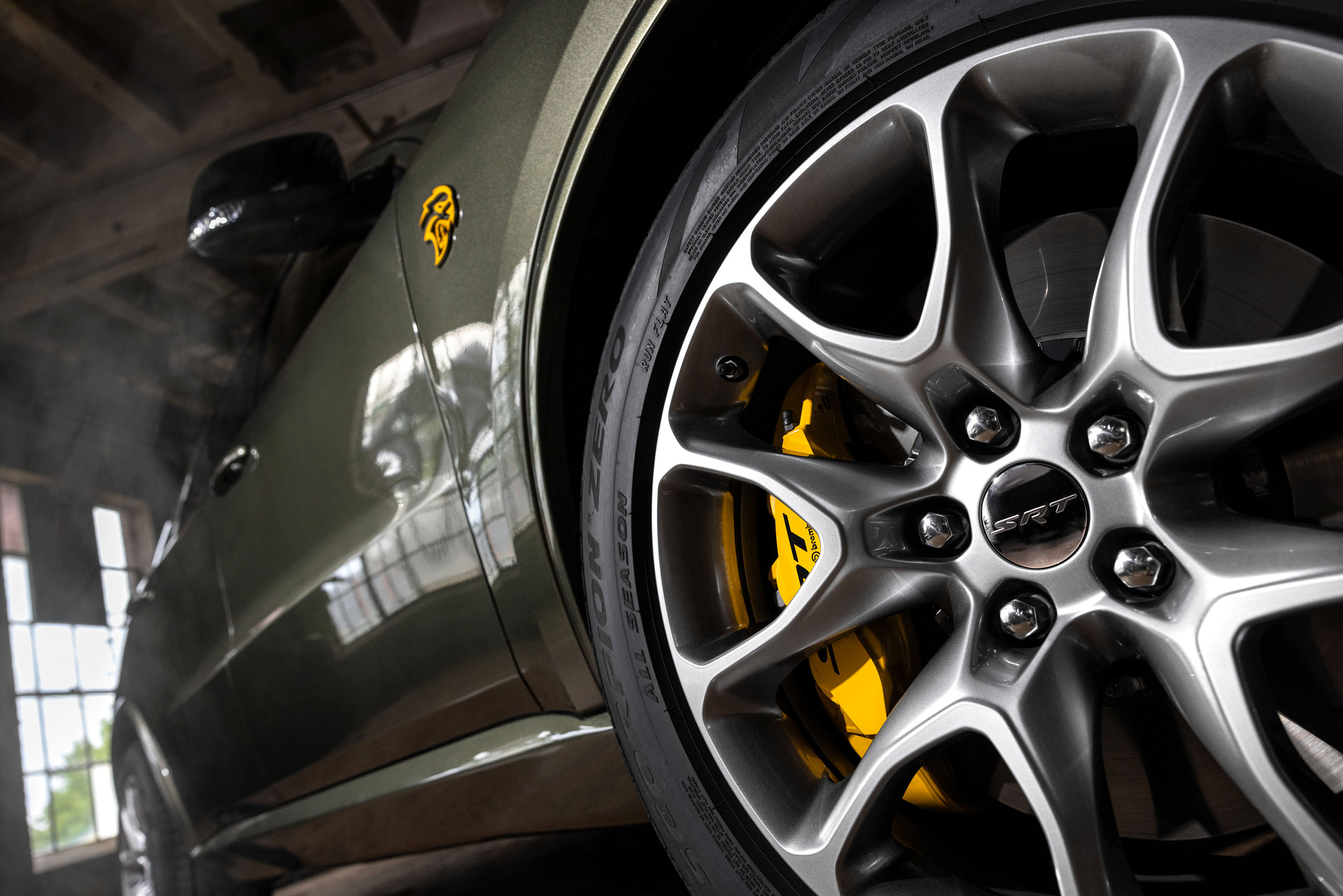 The 2026 Dodge Durango SRT Hellcat Jailbreak lets customers go wild with customization, including six different wheel options with a choice of four unique Brembo brake colors, six exterior color options, including new-for-2026 Green Machine (shown here), six exterior badge color choices, five exterior dual stripe designs and many more personalization choices.