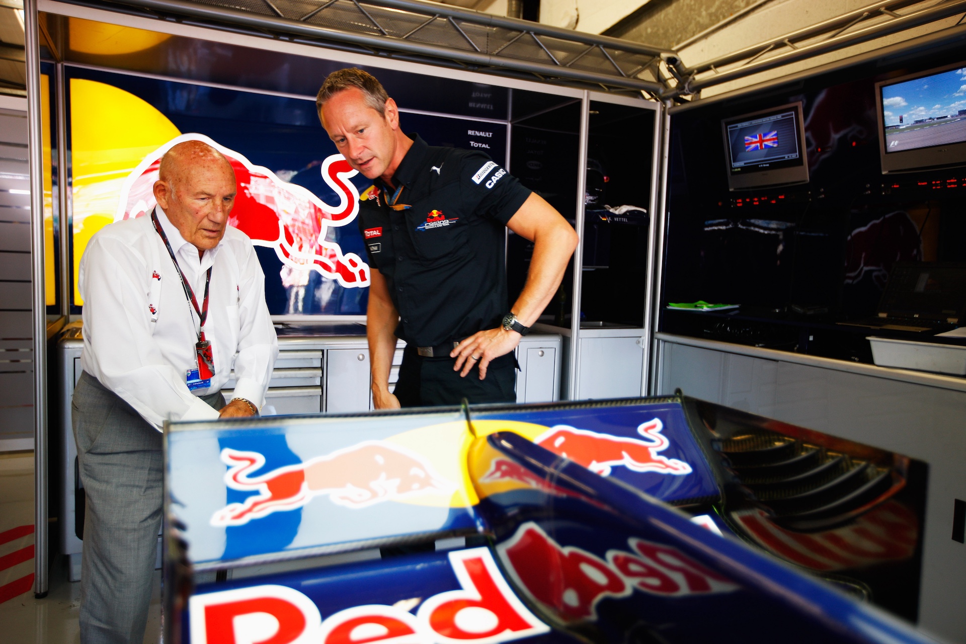 during the British Formula One Grand Prix at Silverstone on June 11, 2010, in Northampton, England.