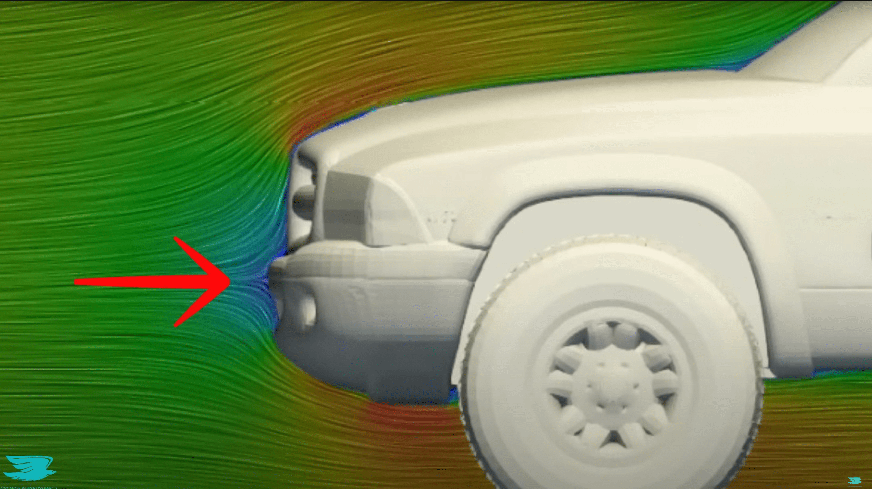 Dodge Dakota aerodynamics simulation