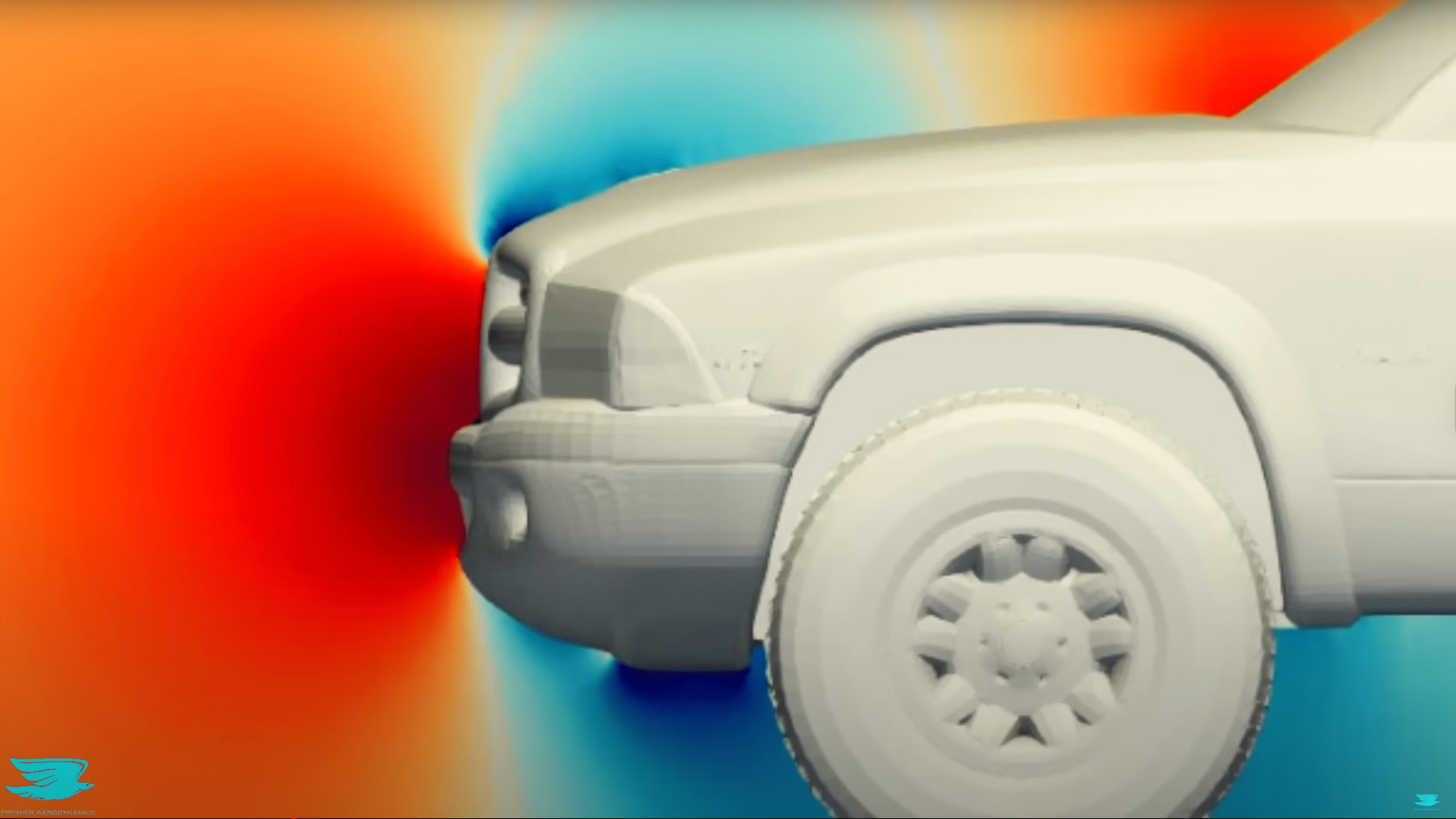 Dodge Dakota aerodynamics simulation
