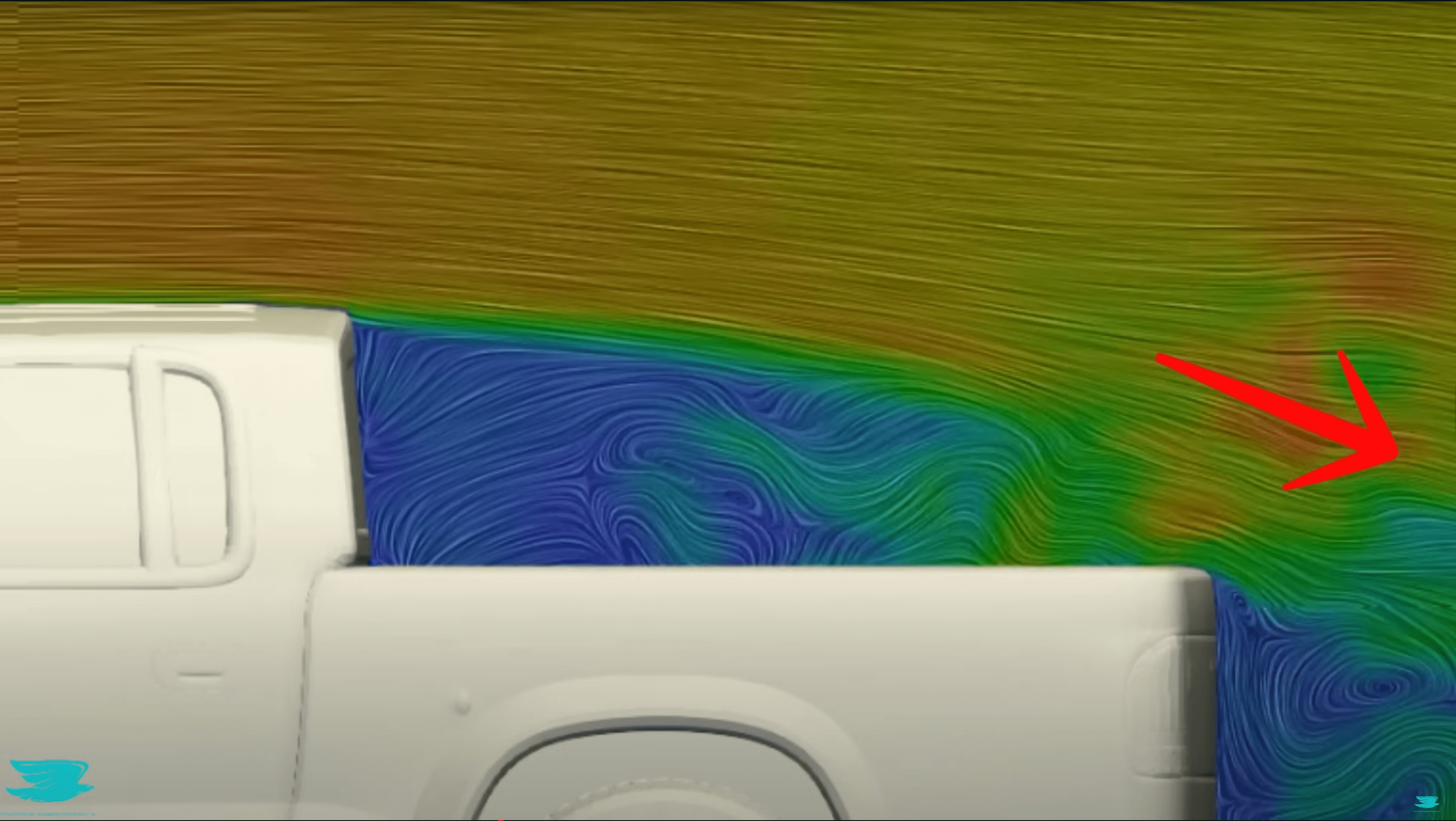Dodge Dakota aerodynamics simulation