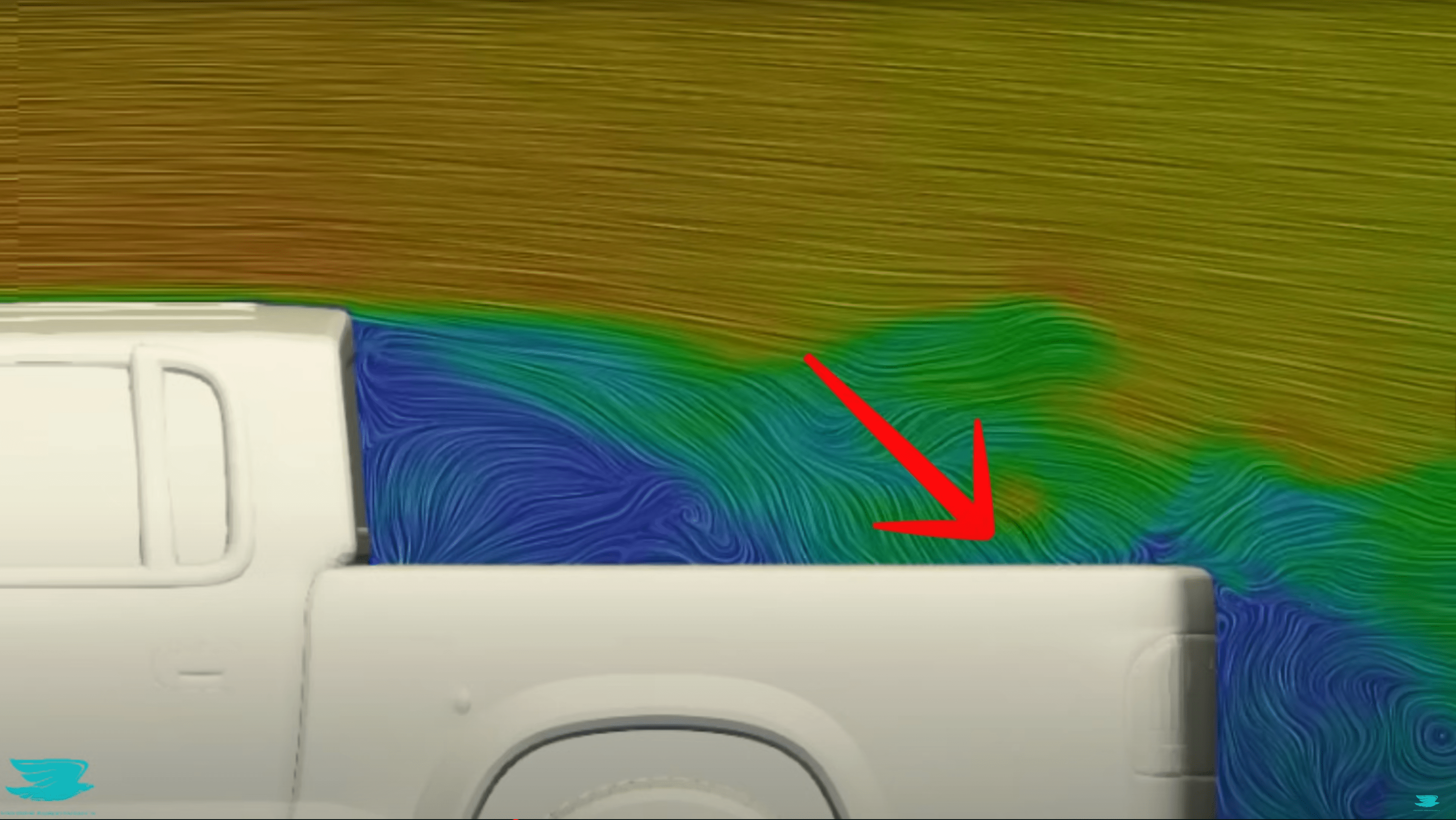 Dodge Dakota aerodynamics simulation
