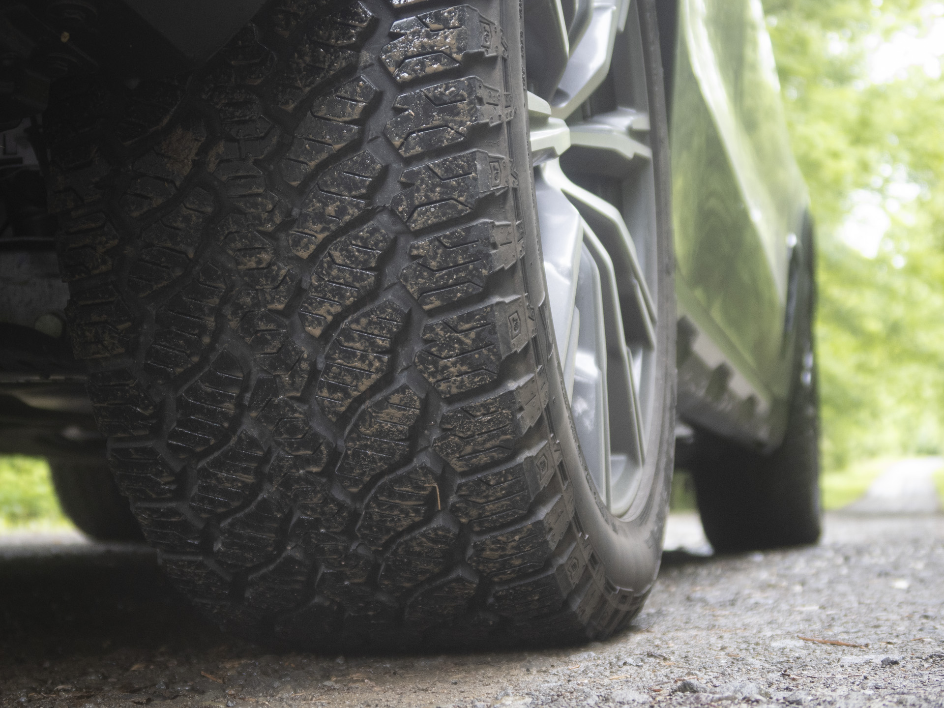 BMW X5 all-terrain tires.