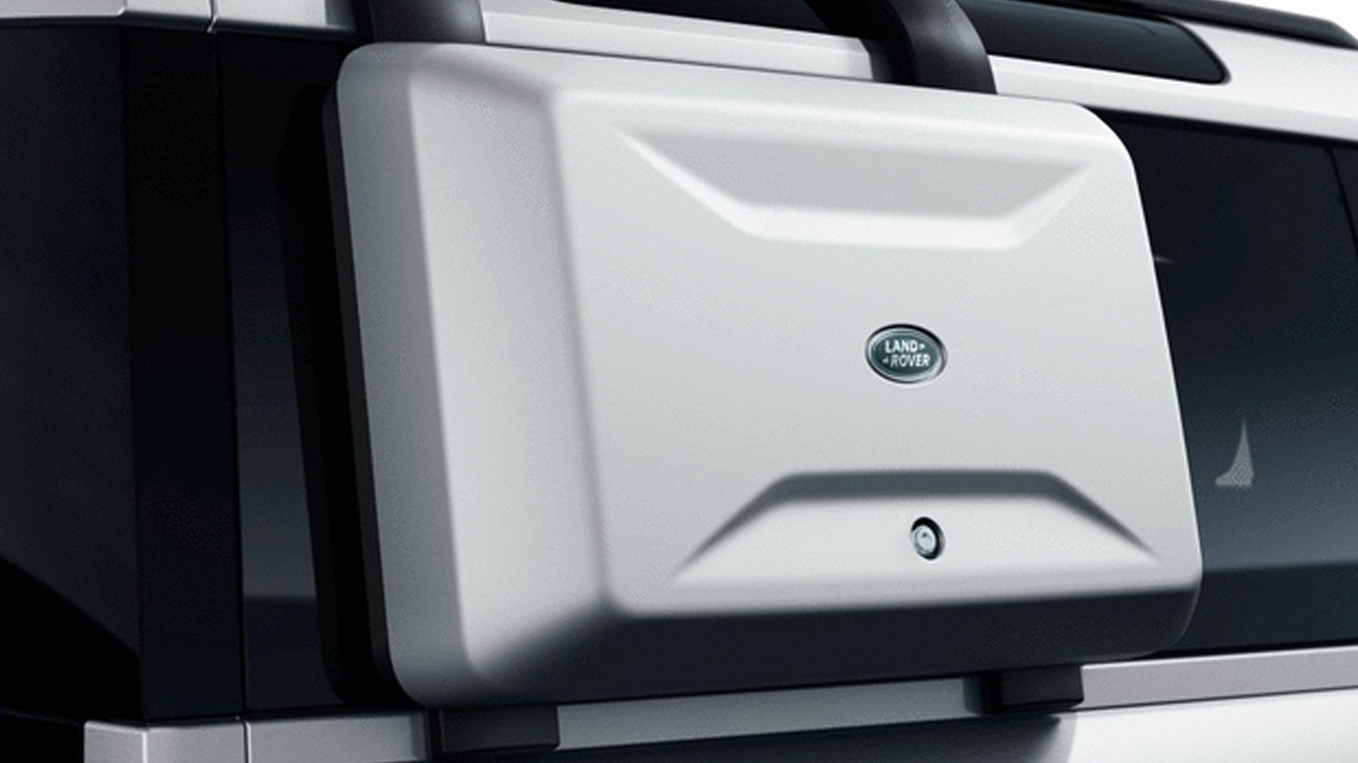 Land Rover Defender exterior cargo box.