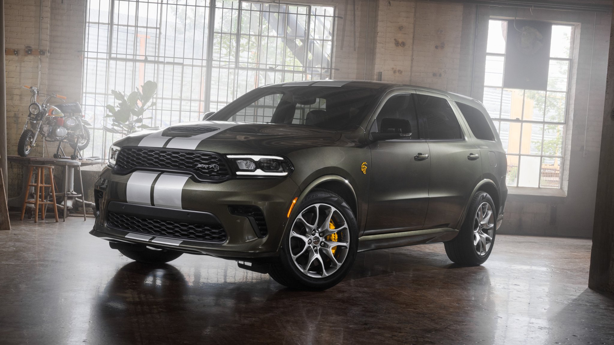 The 2026 Dodge Durango SRT Hellcat Jailbreak, shown in new Green Machine exterior color, offers more than six million potential customization combinations.