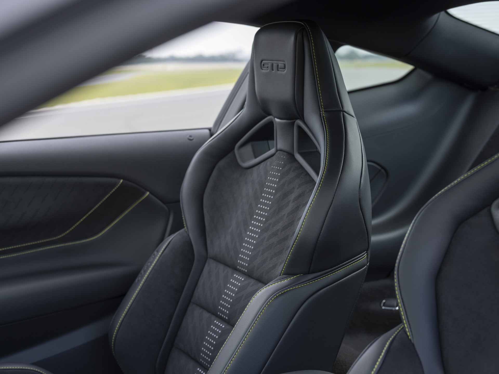 Mustang GTD Liquid Carbon cockpit.