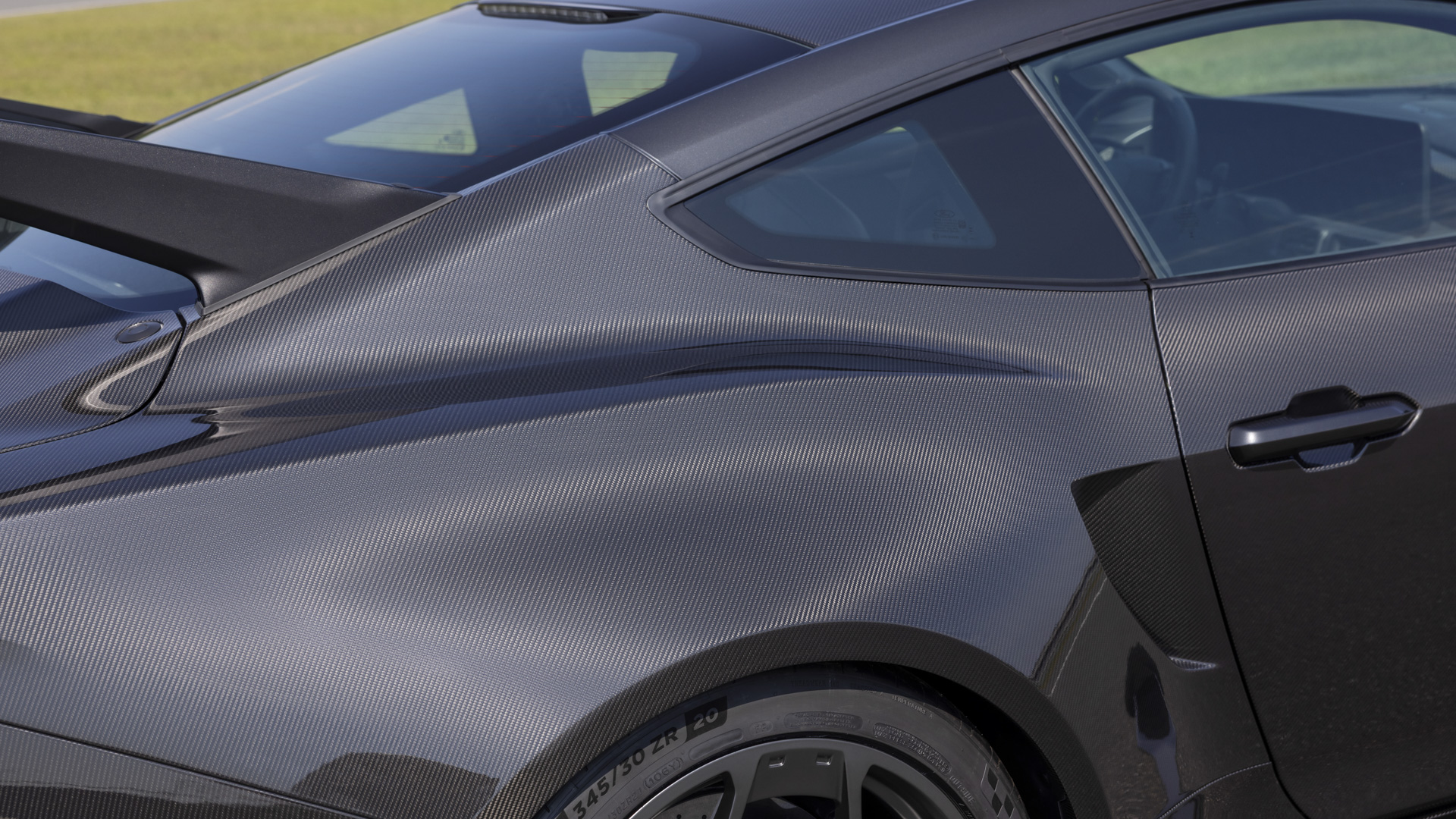 Mustang GTD Liquid Carbon fender.