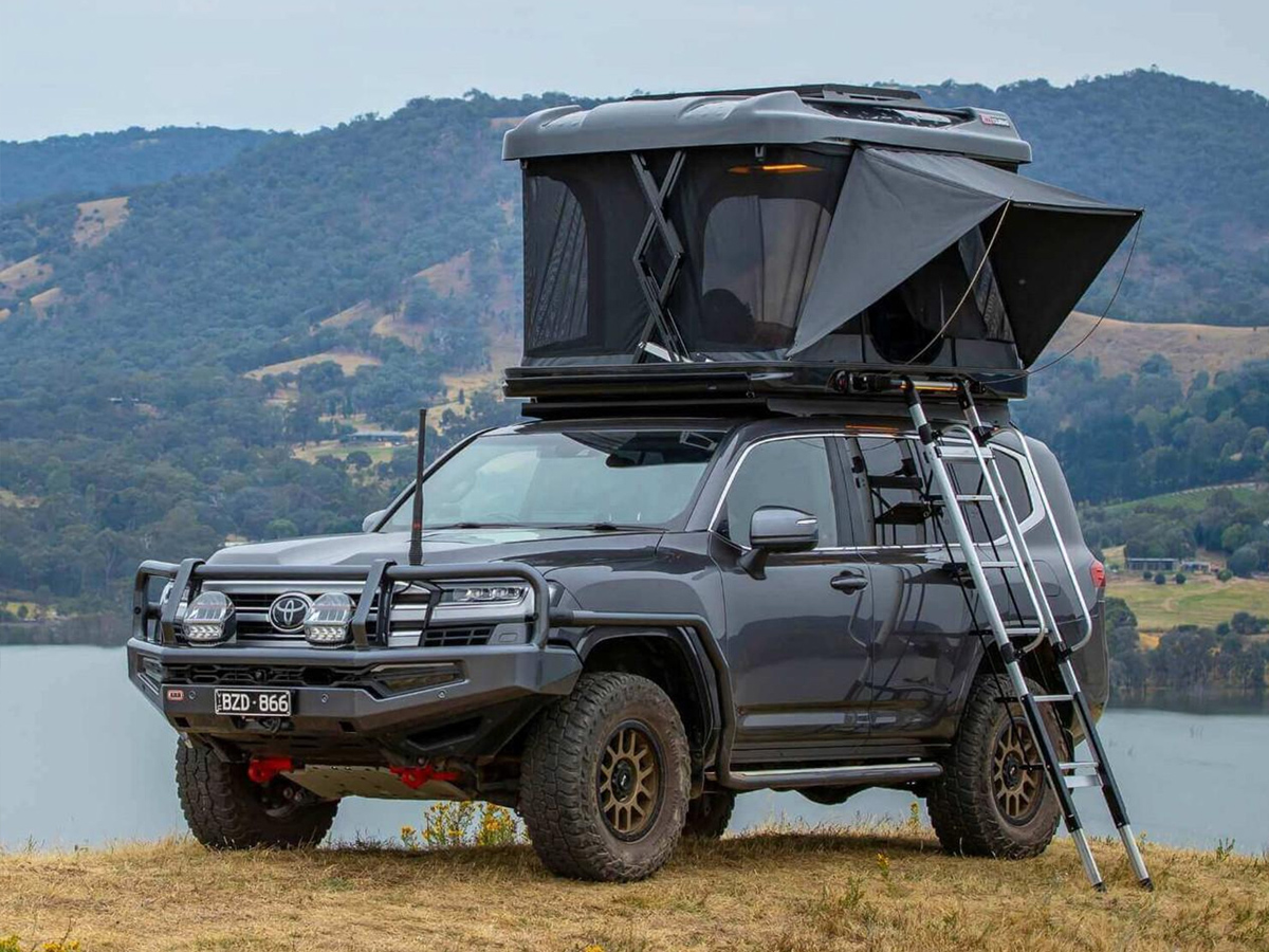 High-end ARB rooftop tent.