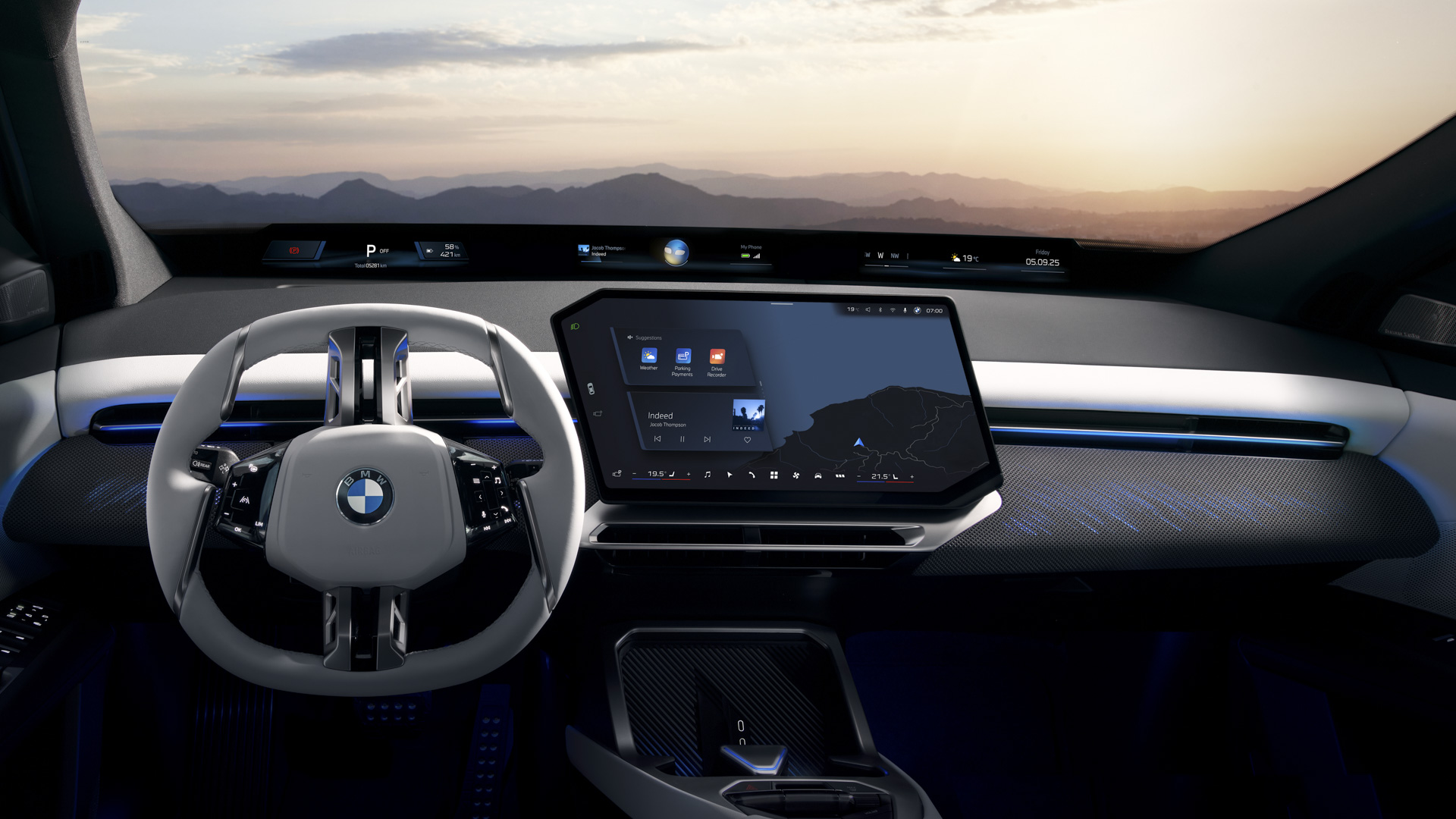 BMW iX3 interior.