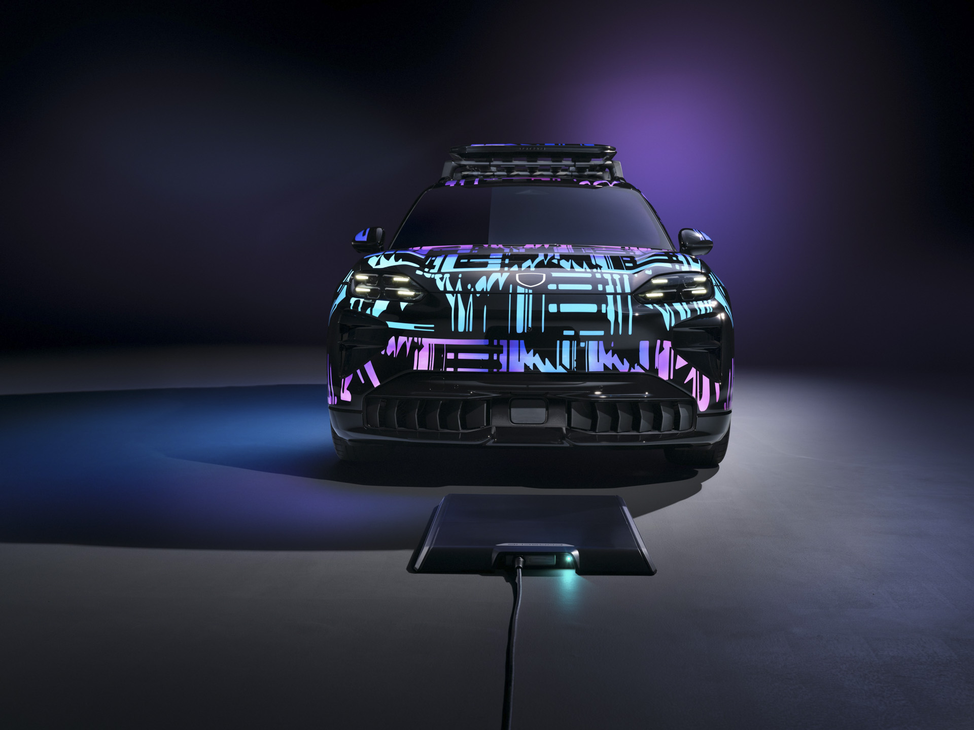 Cayenne EV inductive charging.