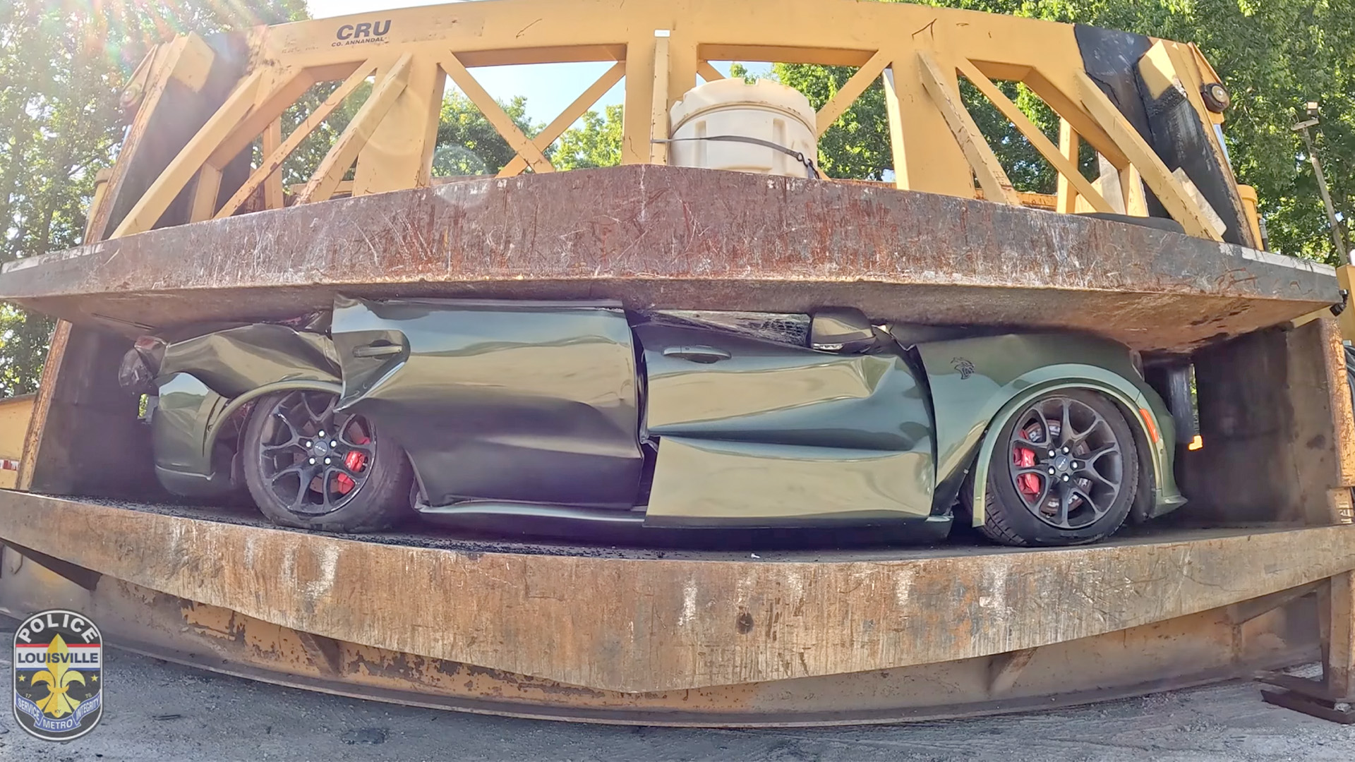 Crushed Dodge Durango Hellcat