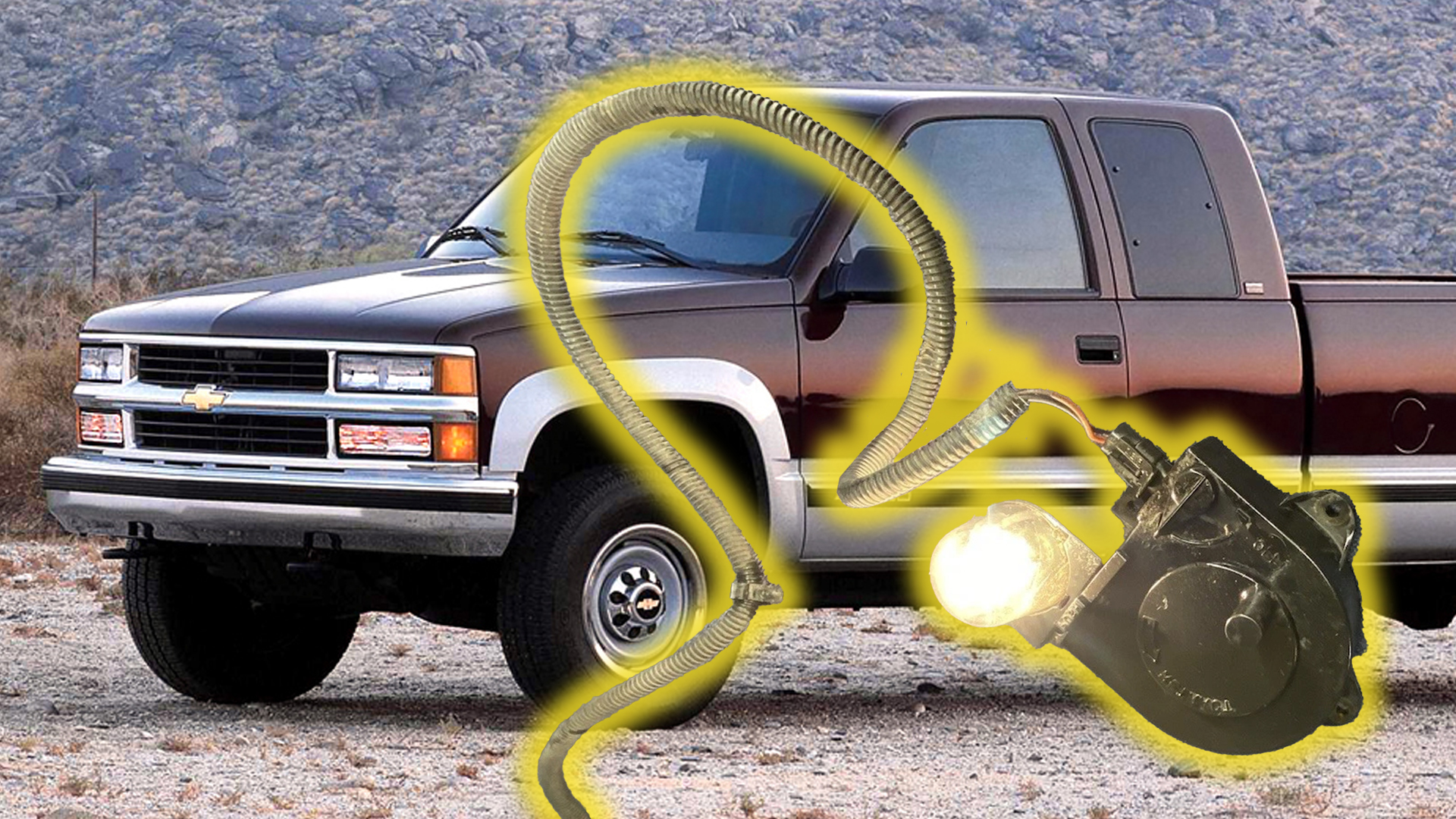 GM truck with retractable "trouble light"