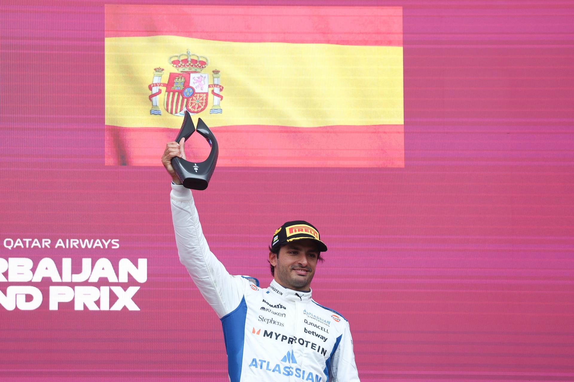 Carlos Sainz of Williams after the Formula 1 Grand Prix of Azerbaijan at Baku City Circuit in Baku, Azerbaijan on September 21, 2025. (Photo by Jakub Porzycki/NurPhoto)