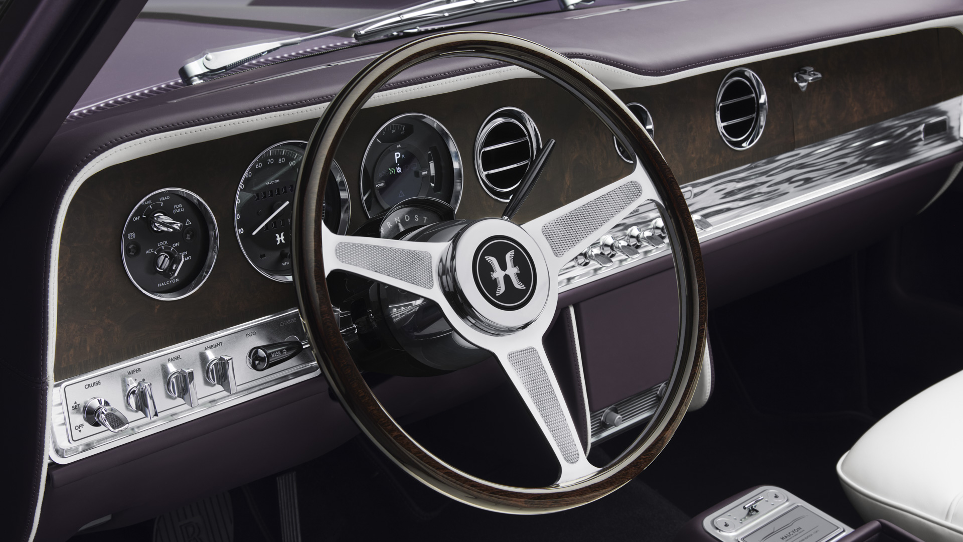 Rolls-Royce Corniche with custom interior.