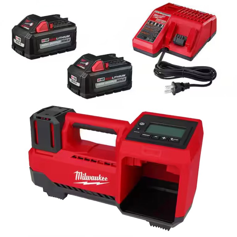 Milwaukee inflator and batteries
