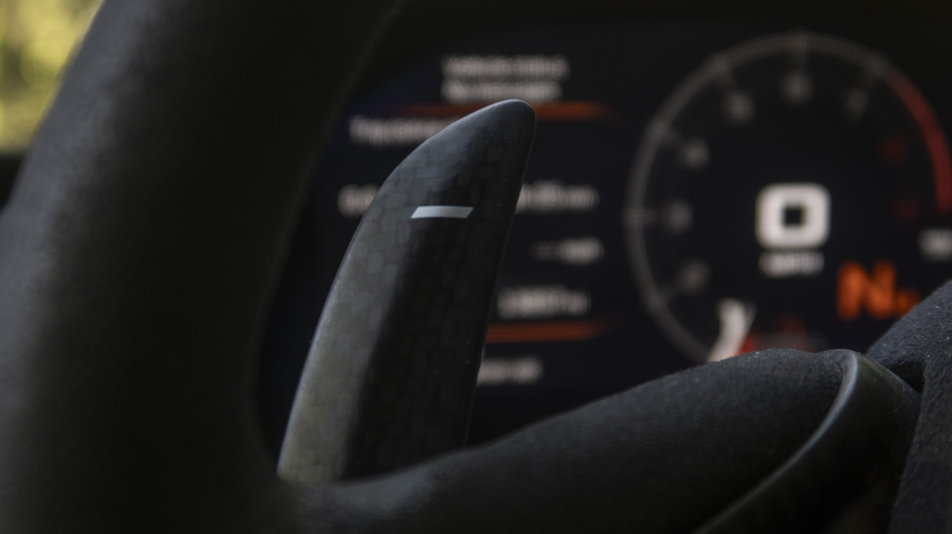 McLaren 765LT paddle shifter.