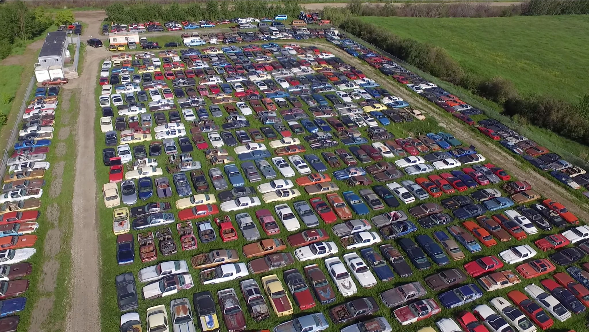Overhead image of David T's Camaro and Firebird Auto Center