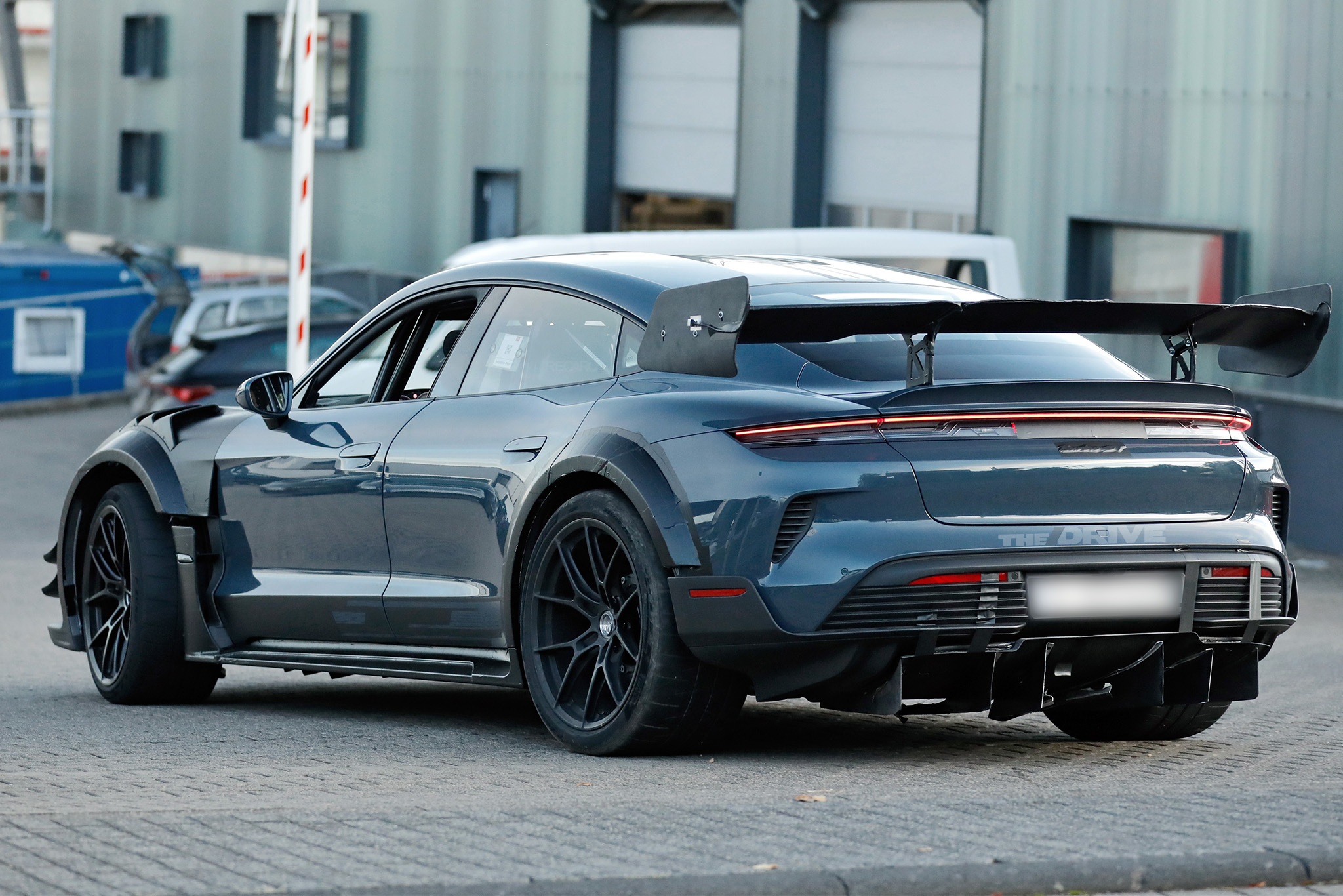 Porsche Taycan GT4 RS testing at Nurburgring