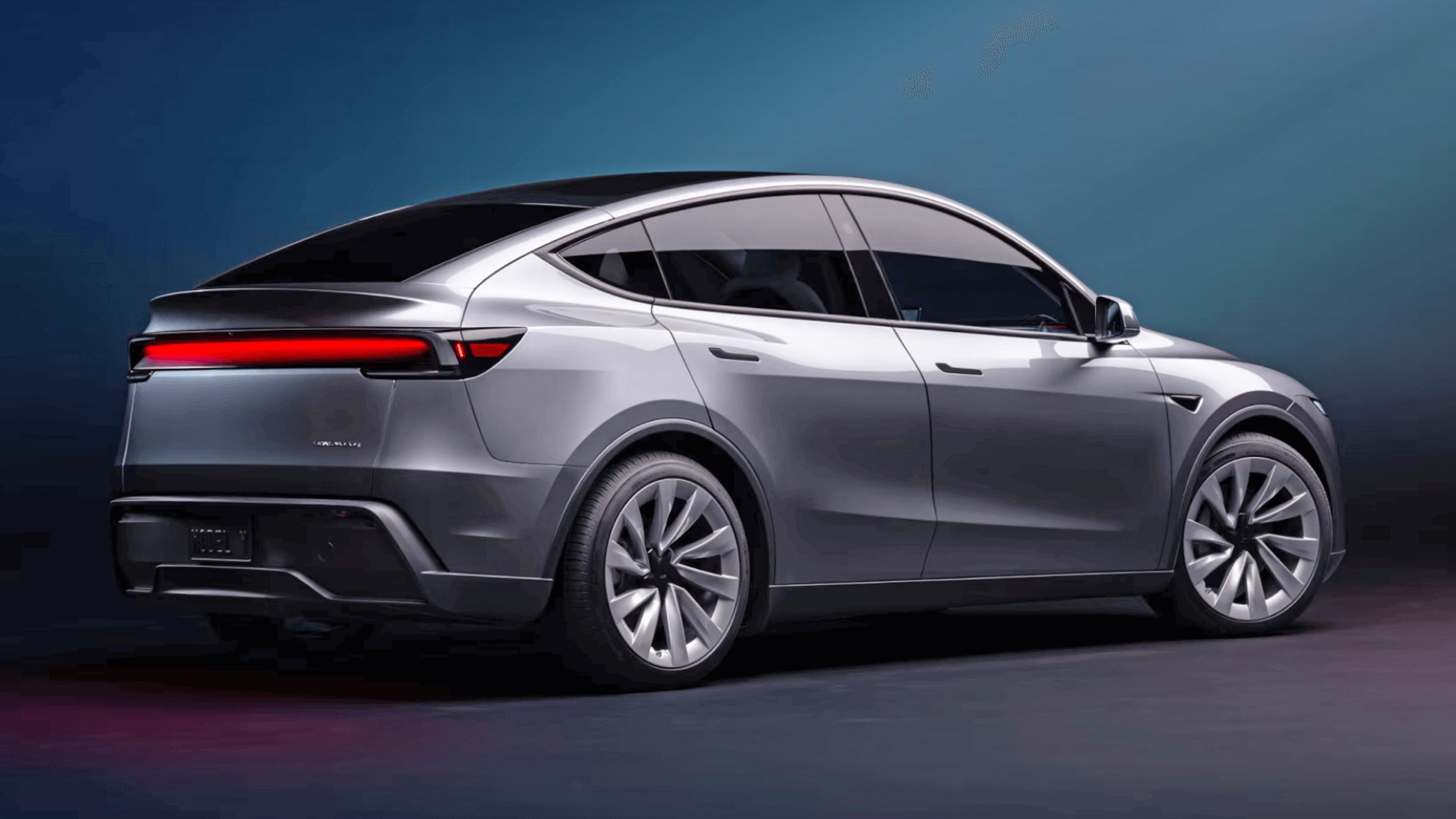 Tesla Model Y from the right rear quarter.