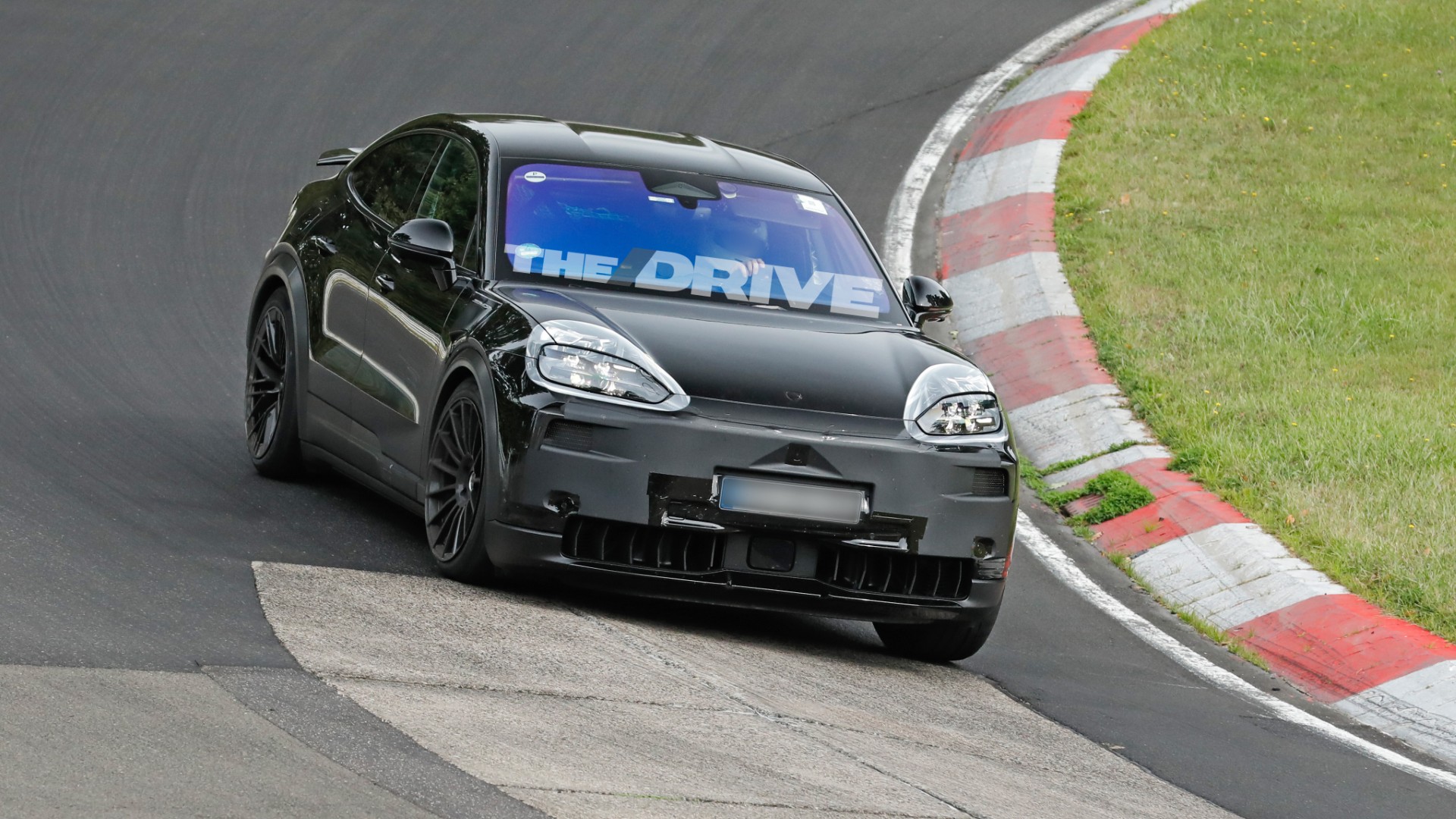 2026 Porsche Cayenne Coupe EV Turbo GT spy shot